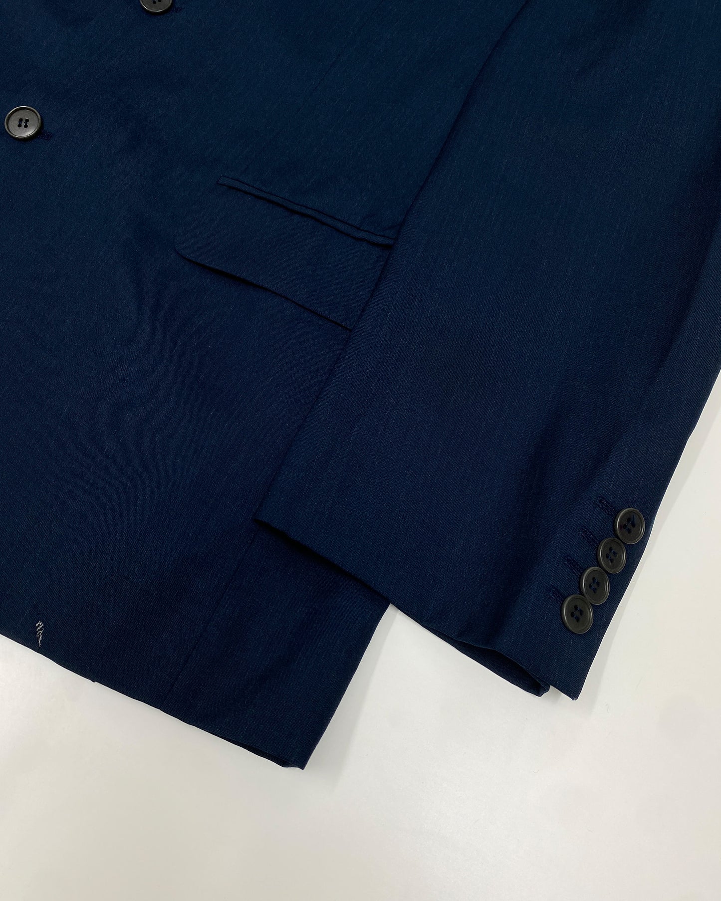 Helmut Lang 1980s Vienna Tag Wool Blazer Jacket Navy
