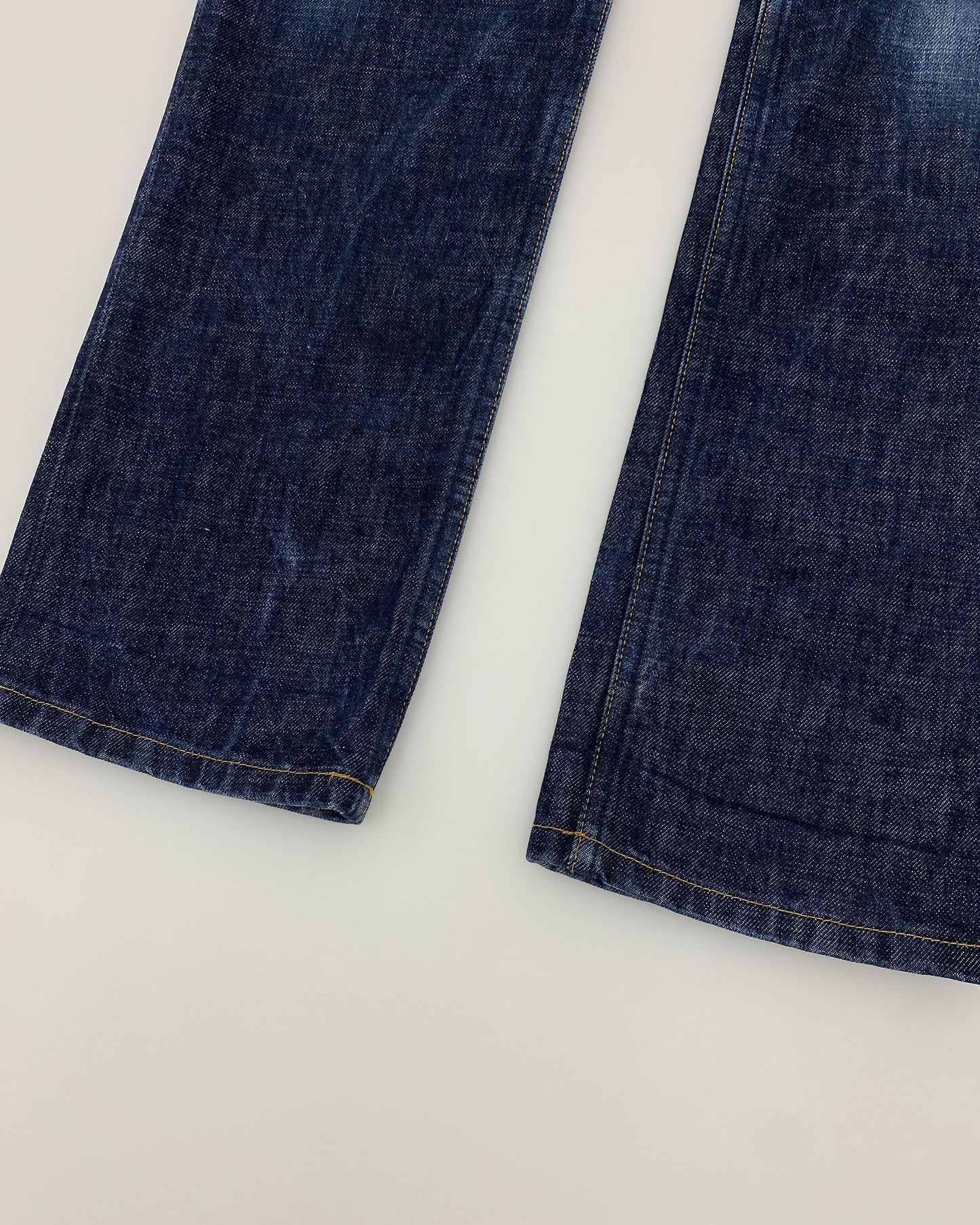 Helmut Lang 2000er Italienischer Schnitt Klassischer Denim Blau 