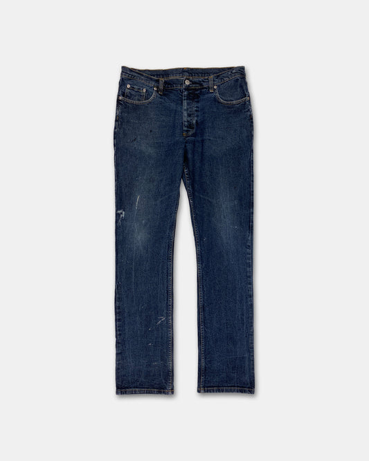 Helmut Lang 1998 Stretch Classic Denim Blue