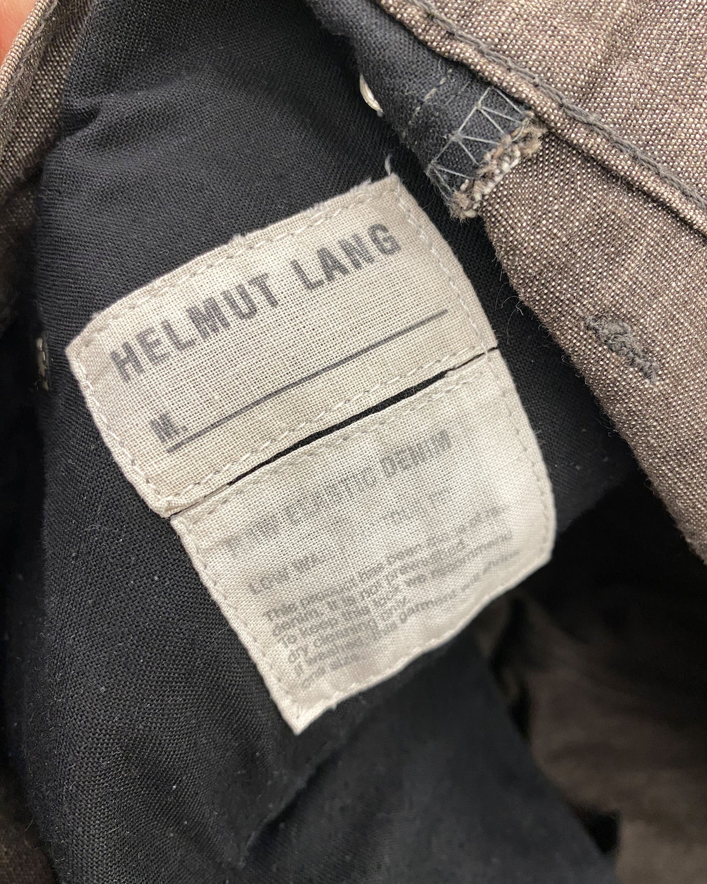 Helmut Lang 2000s Low Waist Contour Fit Raw Elastic Denim Pants Brown