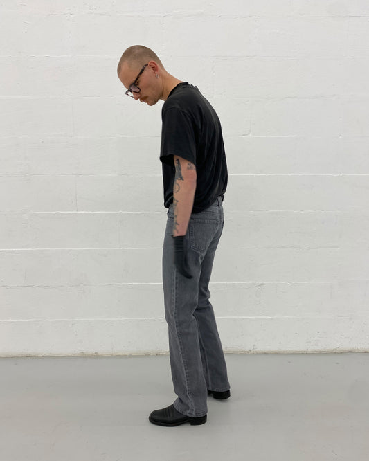 Helmut Lang 1999 Boot Cut Classic Denim Grey