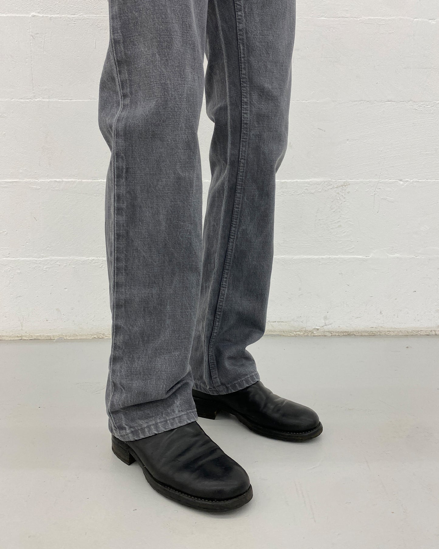 Helmut Lang 1999 Boot Cut Classic Denim Grau 