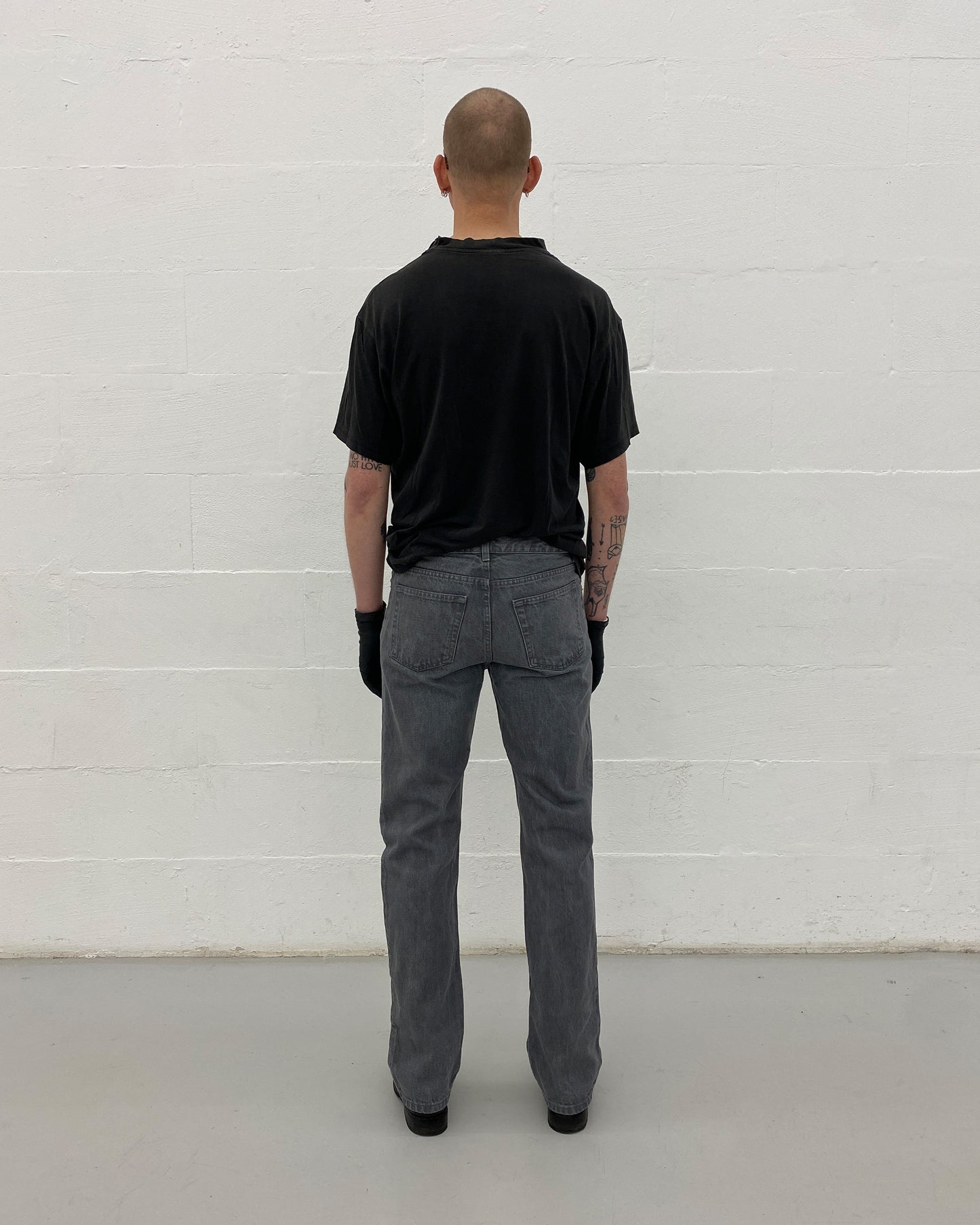 Helmut Lang 1999 Boot Cut Classic Denim Grey