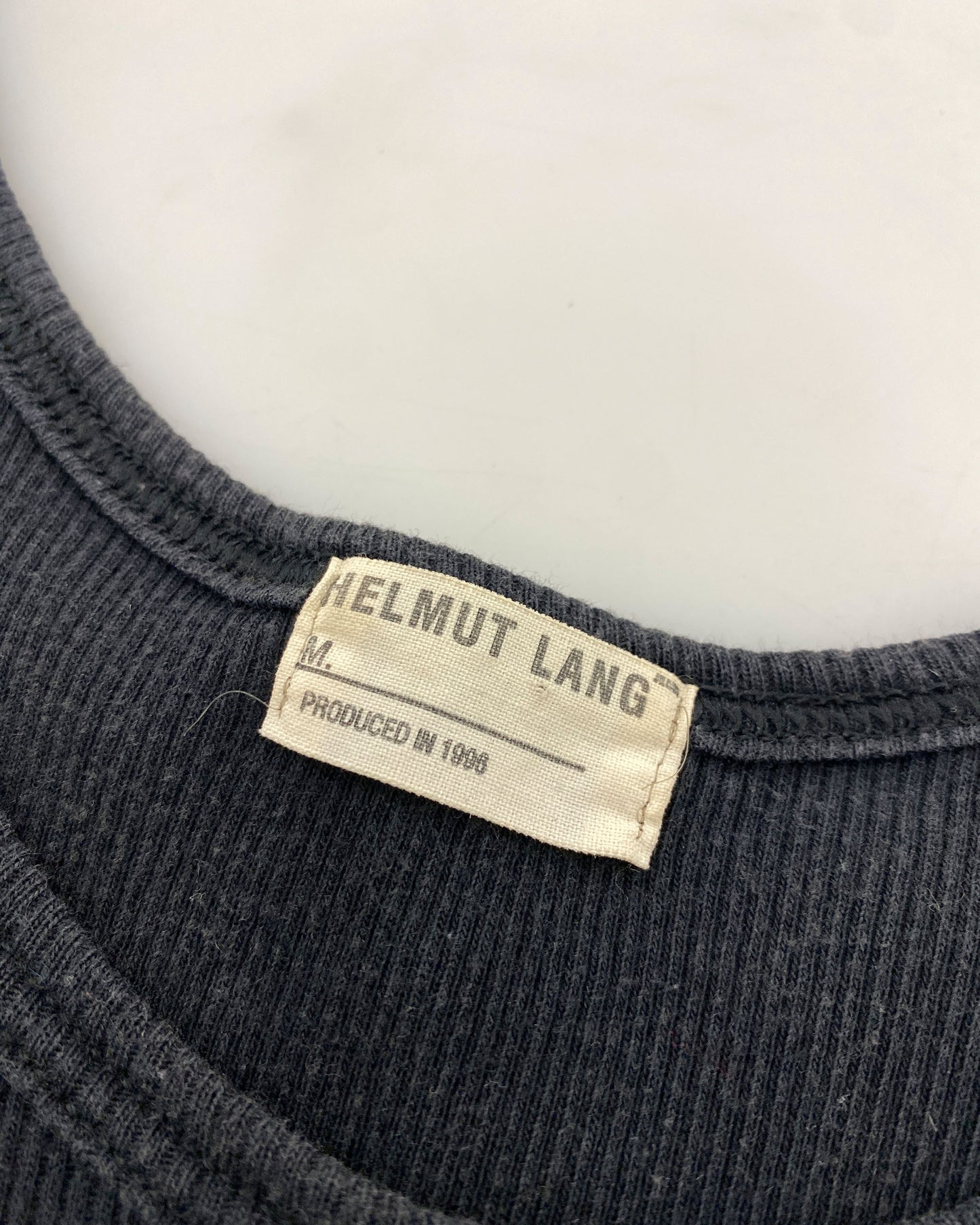 Helmut Lang Jeans 1996 Jesus Tanktop Black