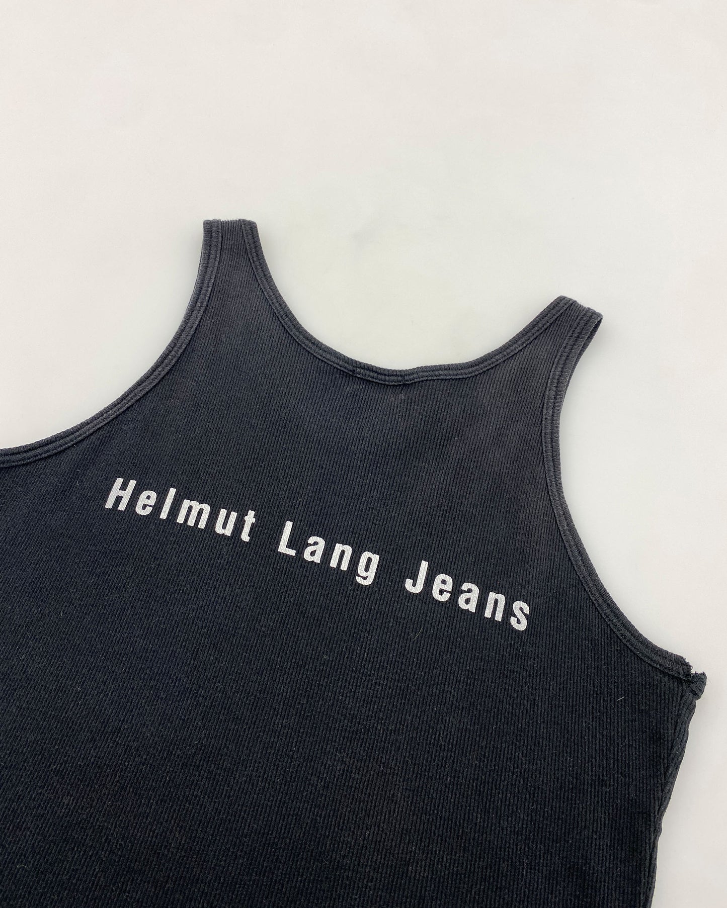 Helmut Lang Jeans 1996 Jesus Tanktop Black