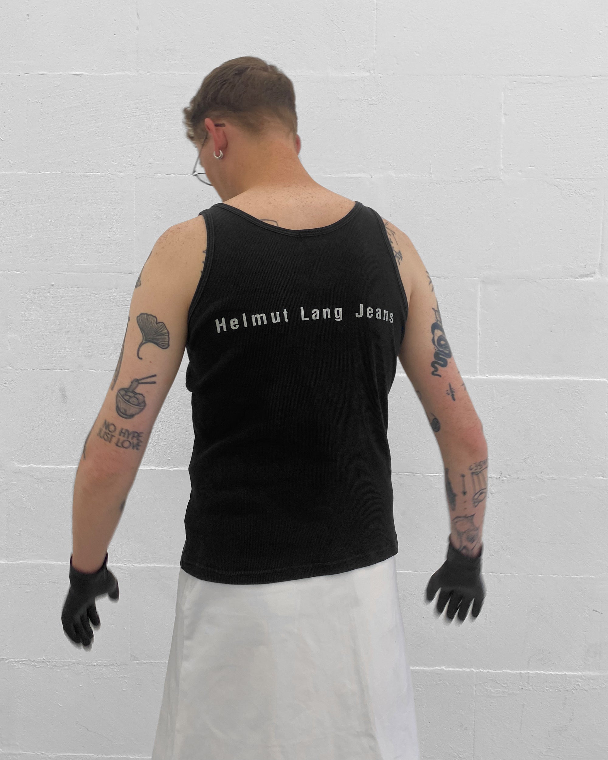 Helmut Lang Jeans 1996 Jesus Tanktop Black – Knud Peters