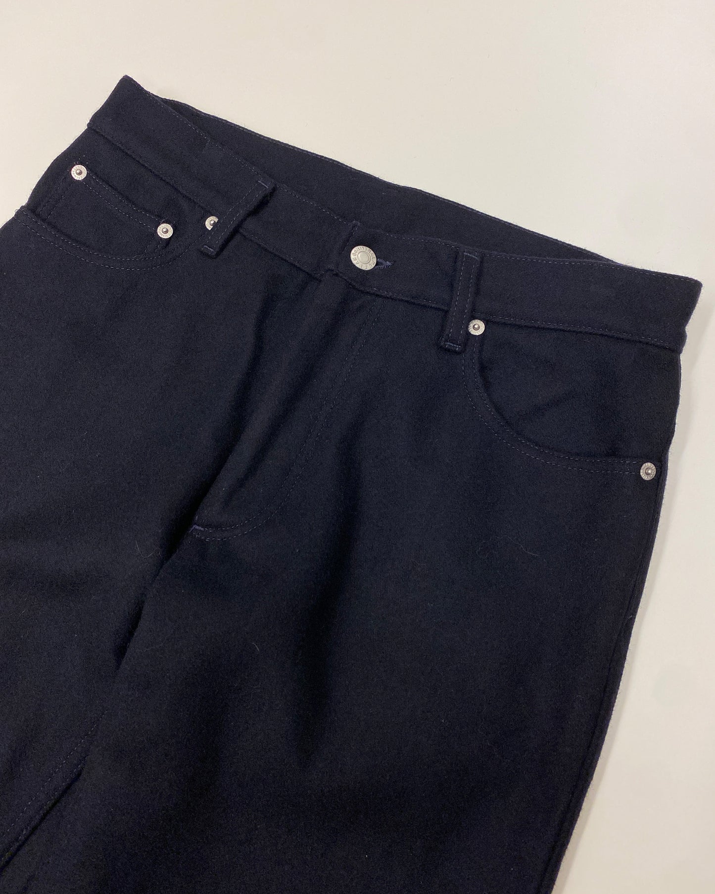 Helmut Lang 1997 Wool GTR Pants Navy