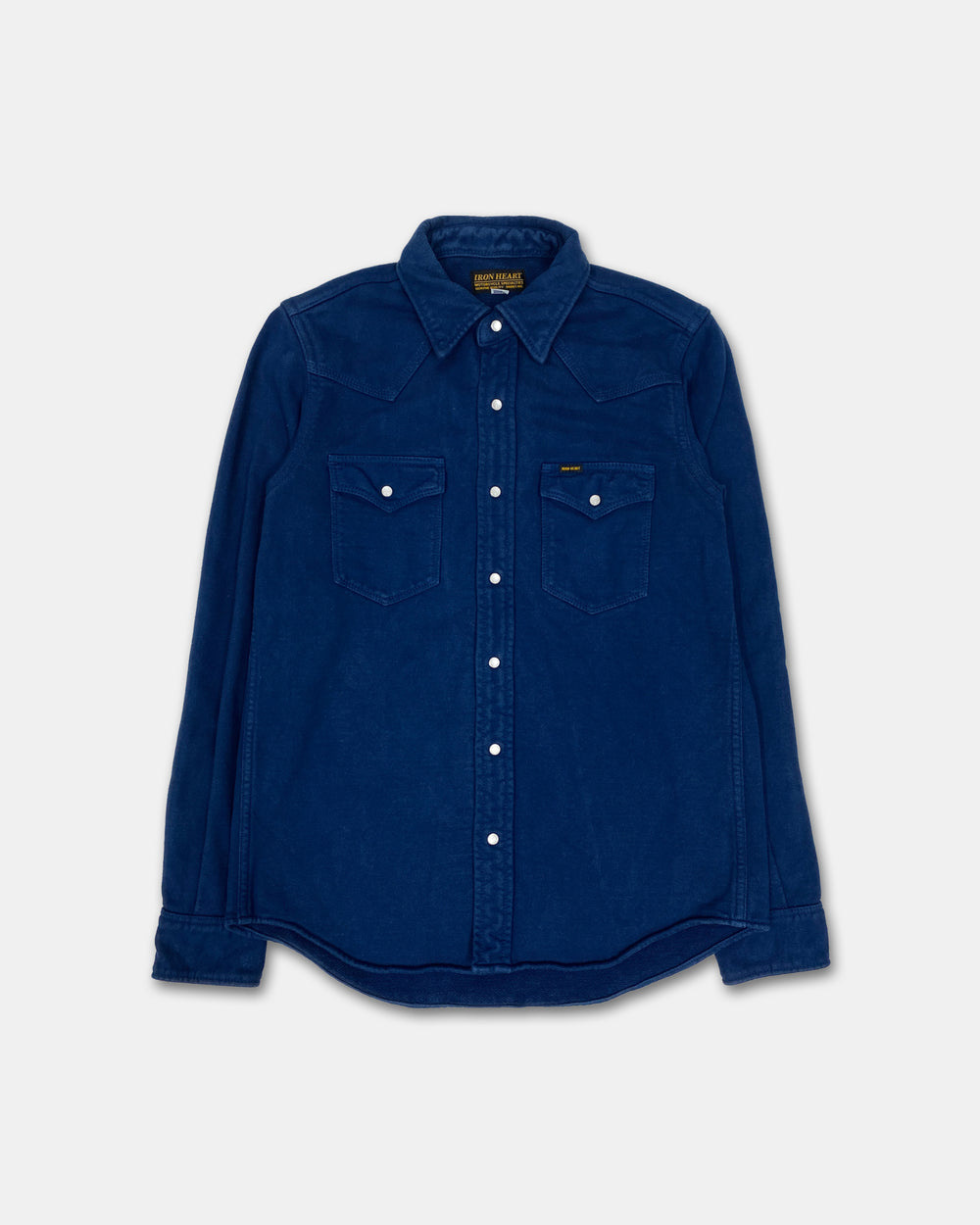 Iron Hearts 2010s Heavyweight Push Button Western Shirt Blue