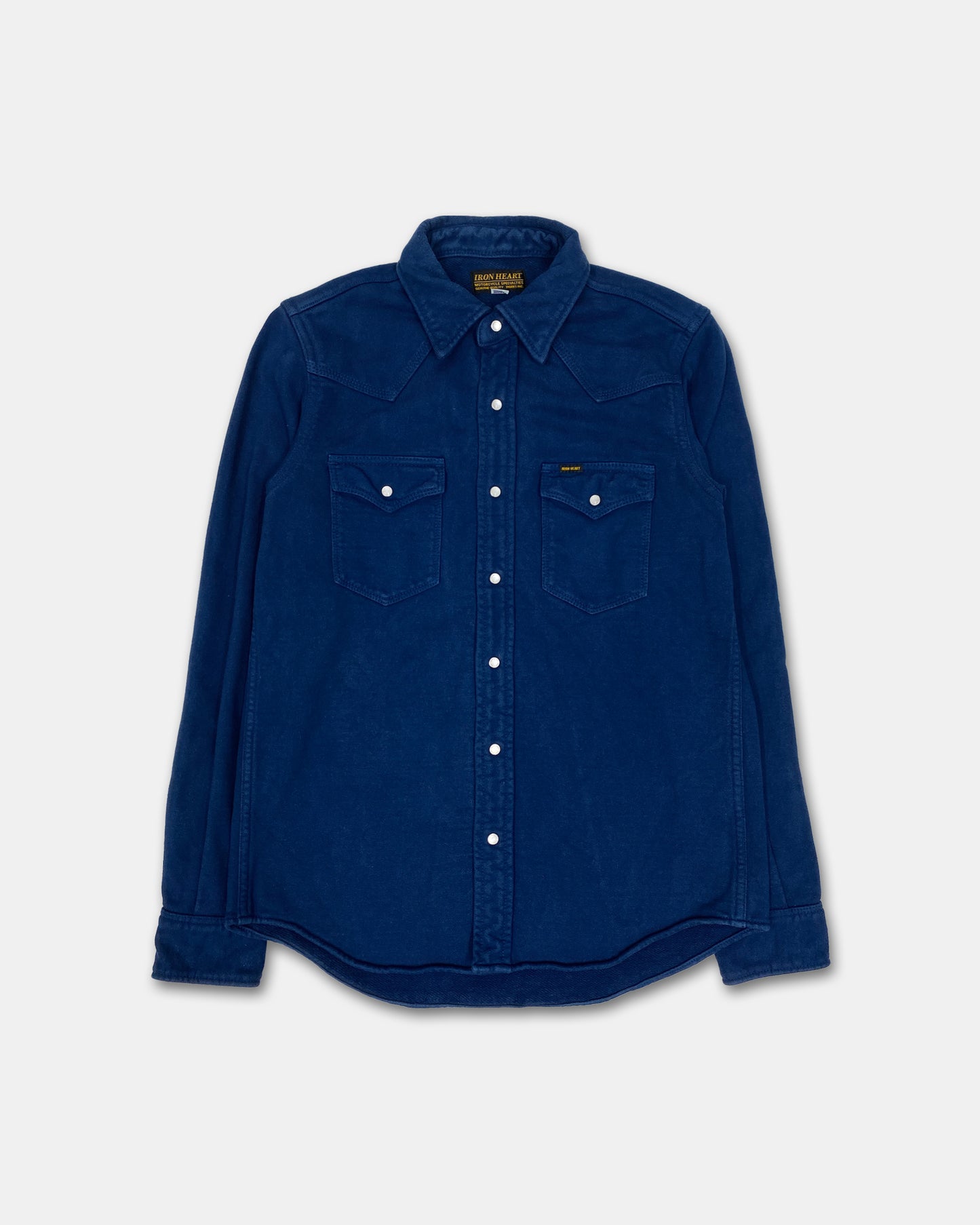 Iron Hearts 2010s Heavyweight Push Button Western Shirt Blue