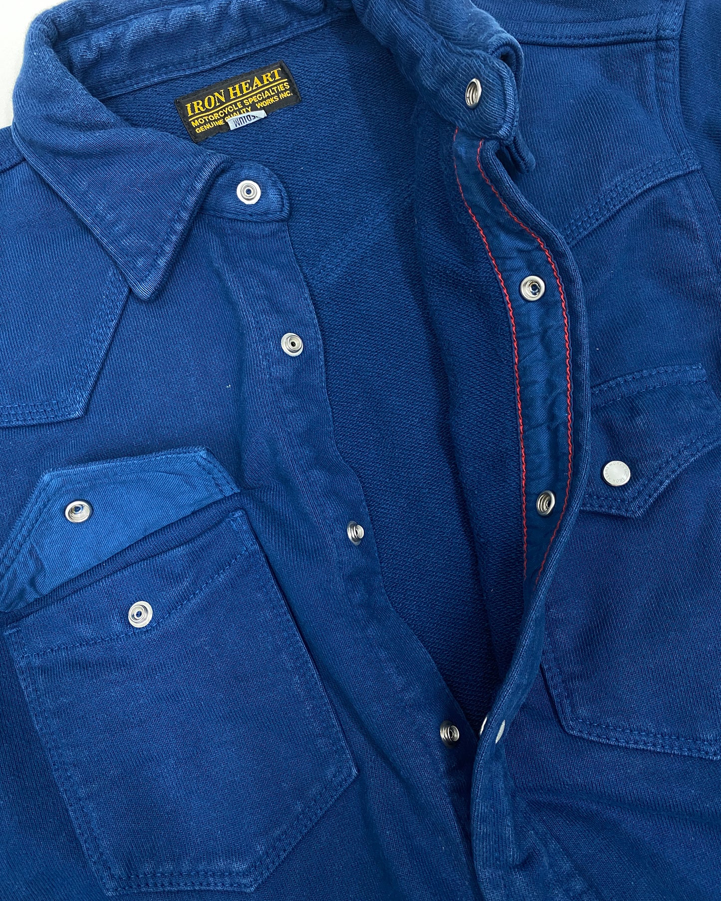 Iron Hearts 2010s Heavyweight Push Button Western Shirt Blue
