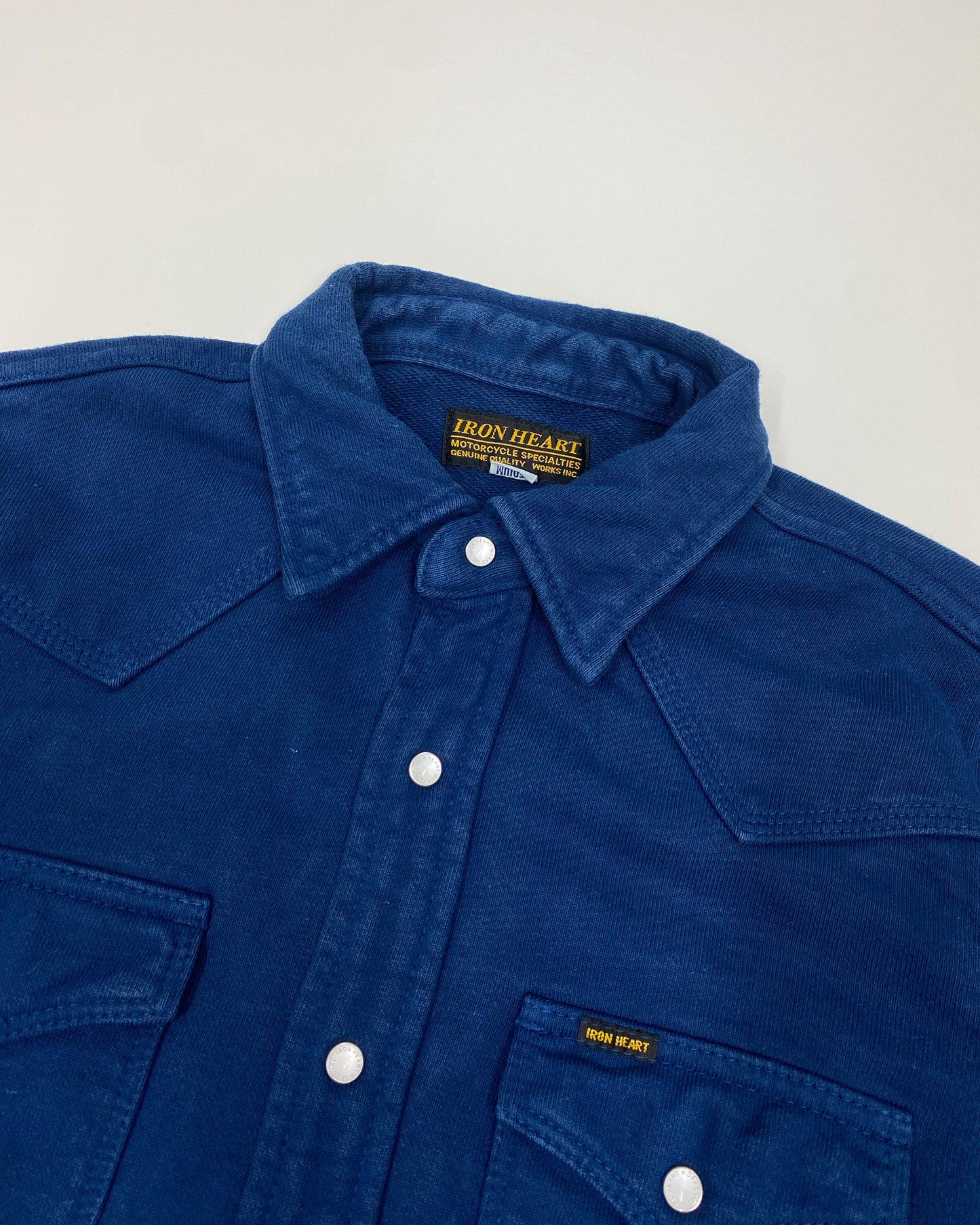 Iron Hearts 2010s Heavyweight Push Button Western Shirt Blue