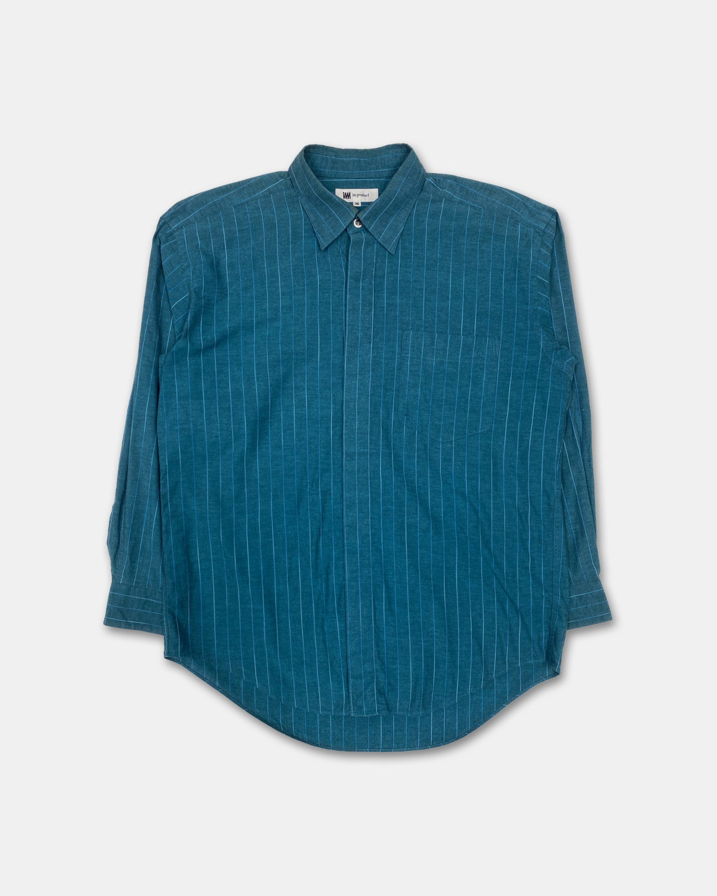 IM Product 1990s Striped Shirt Blue