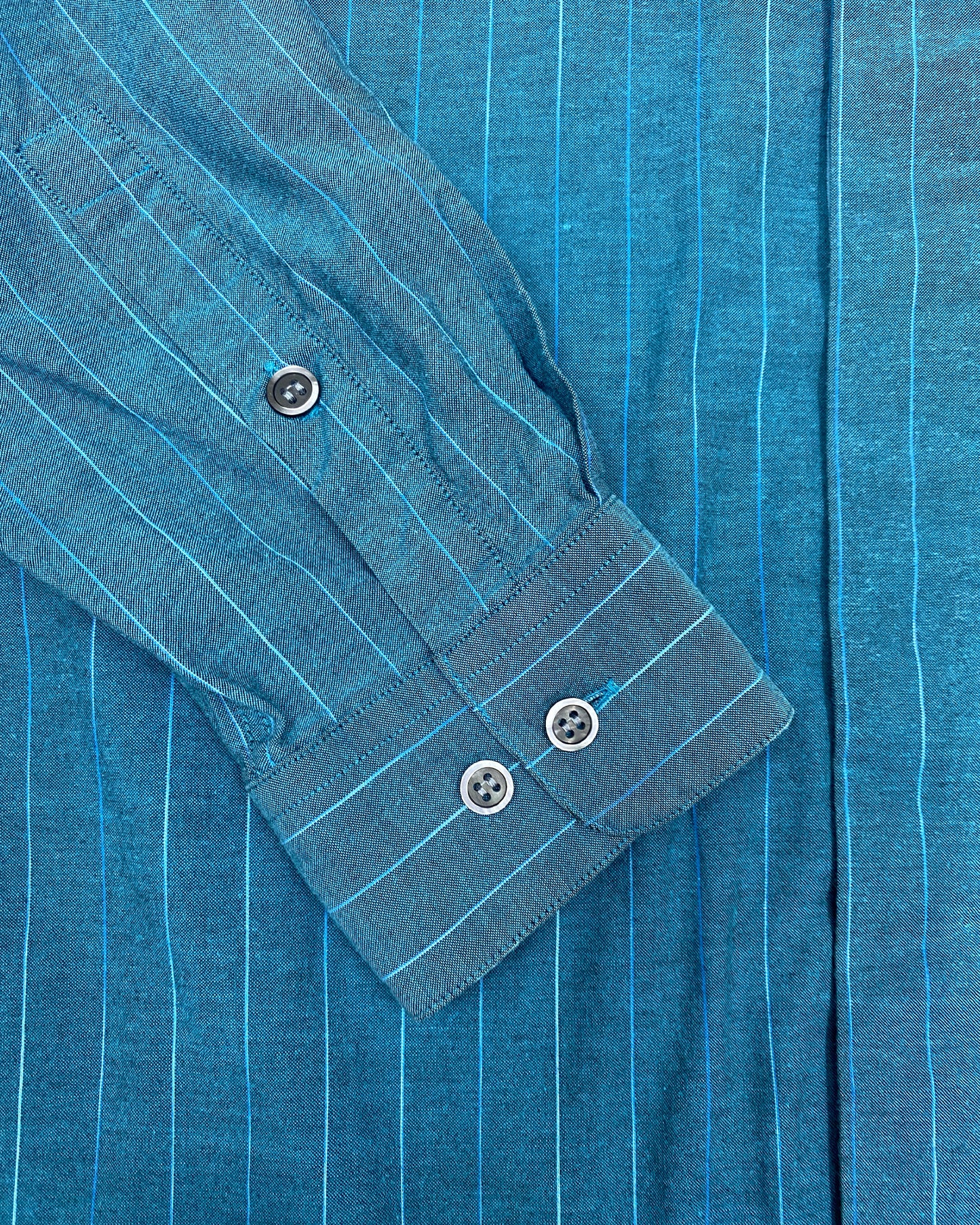 IM Product 1990s Striped Shirt Blue