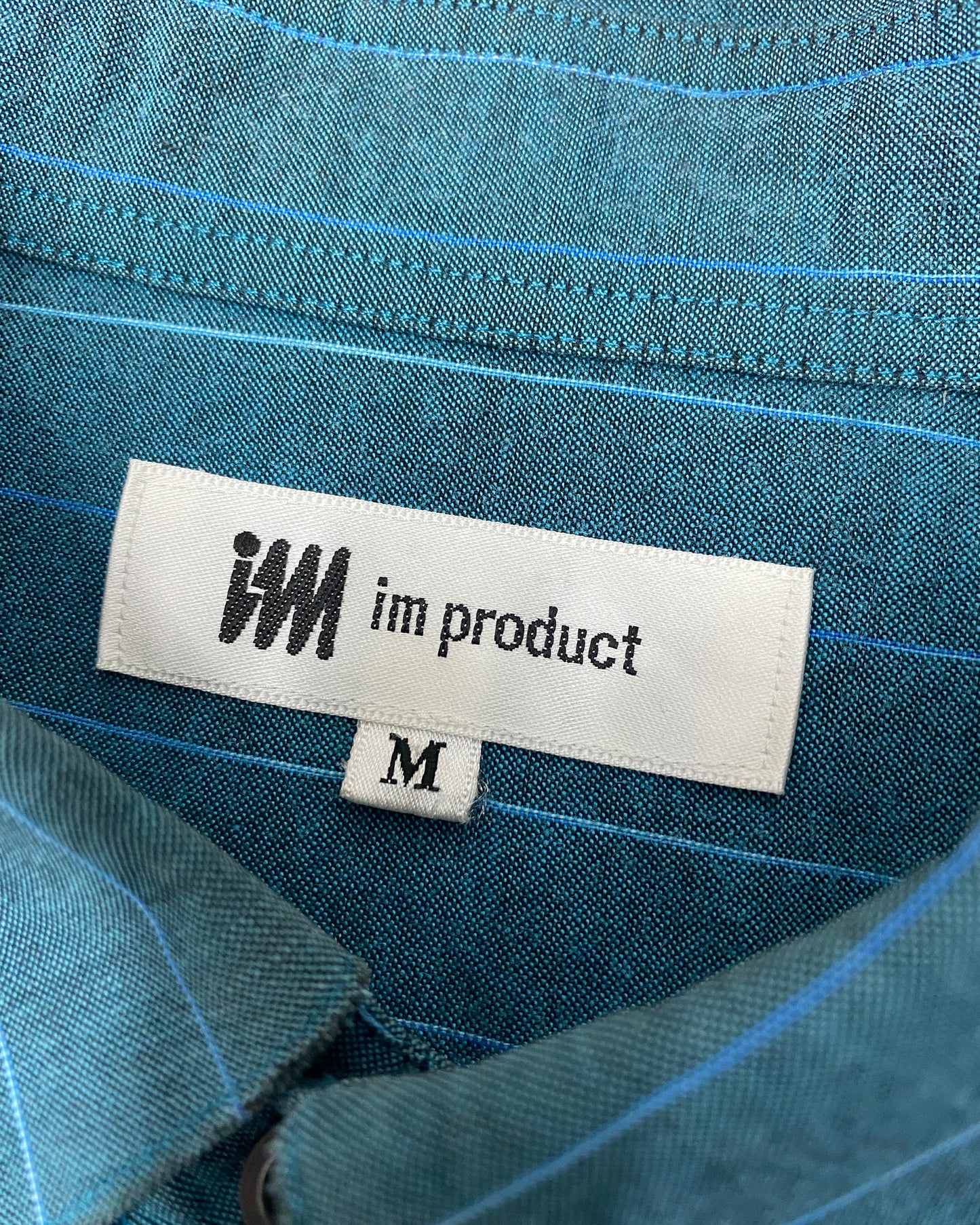 IM Product 1990s Striped Shirt Blue