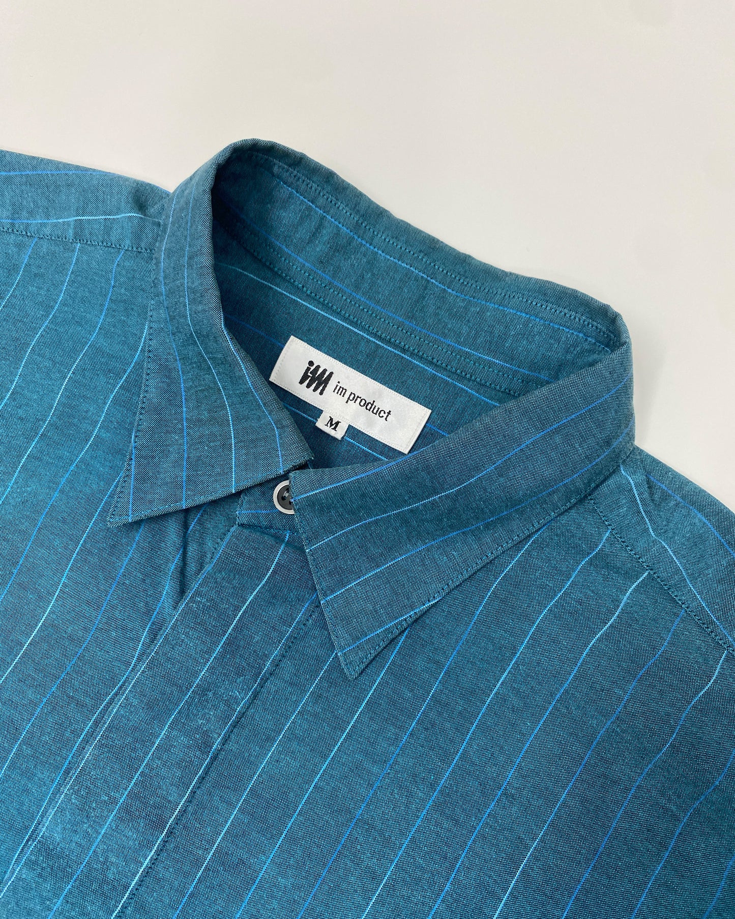 IM Product 1990s Striped Shirt Blue