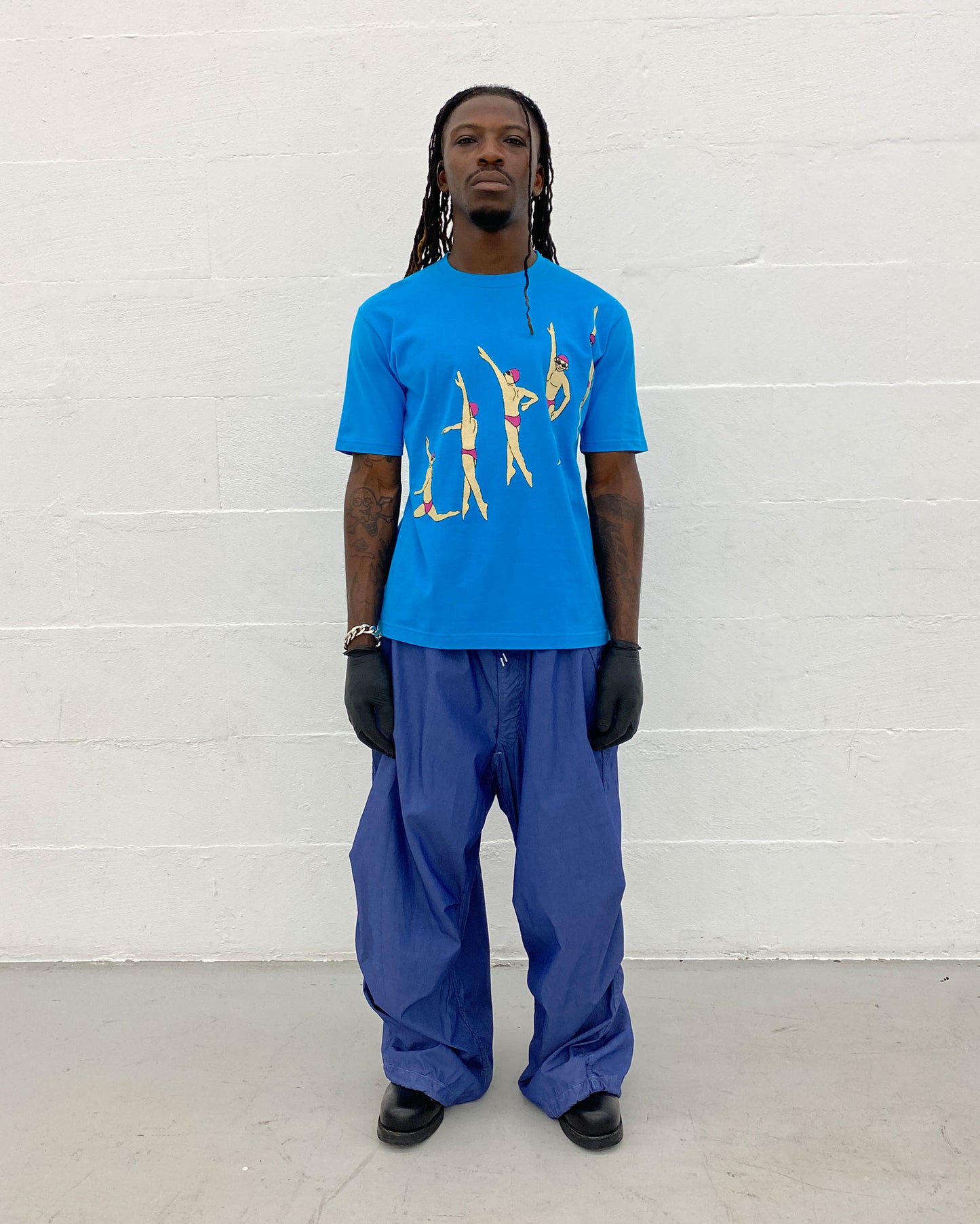 Issey Miyake AW1995 Swimmer T-Shirt Cyan