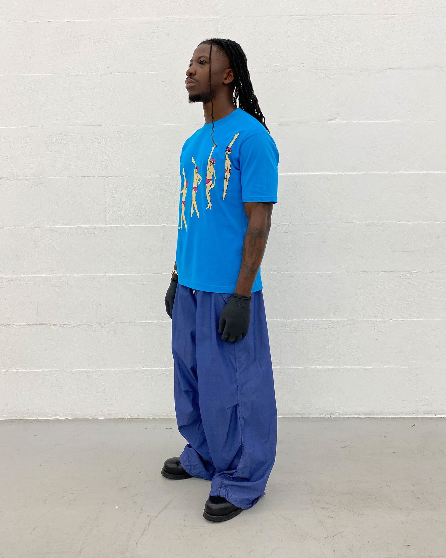 Issey Miyake AW1995 Swimmer T-Shirt Cyan