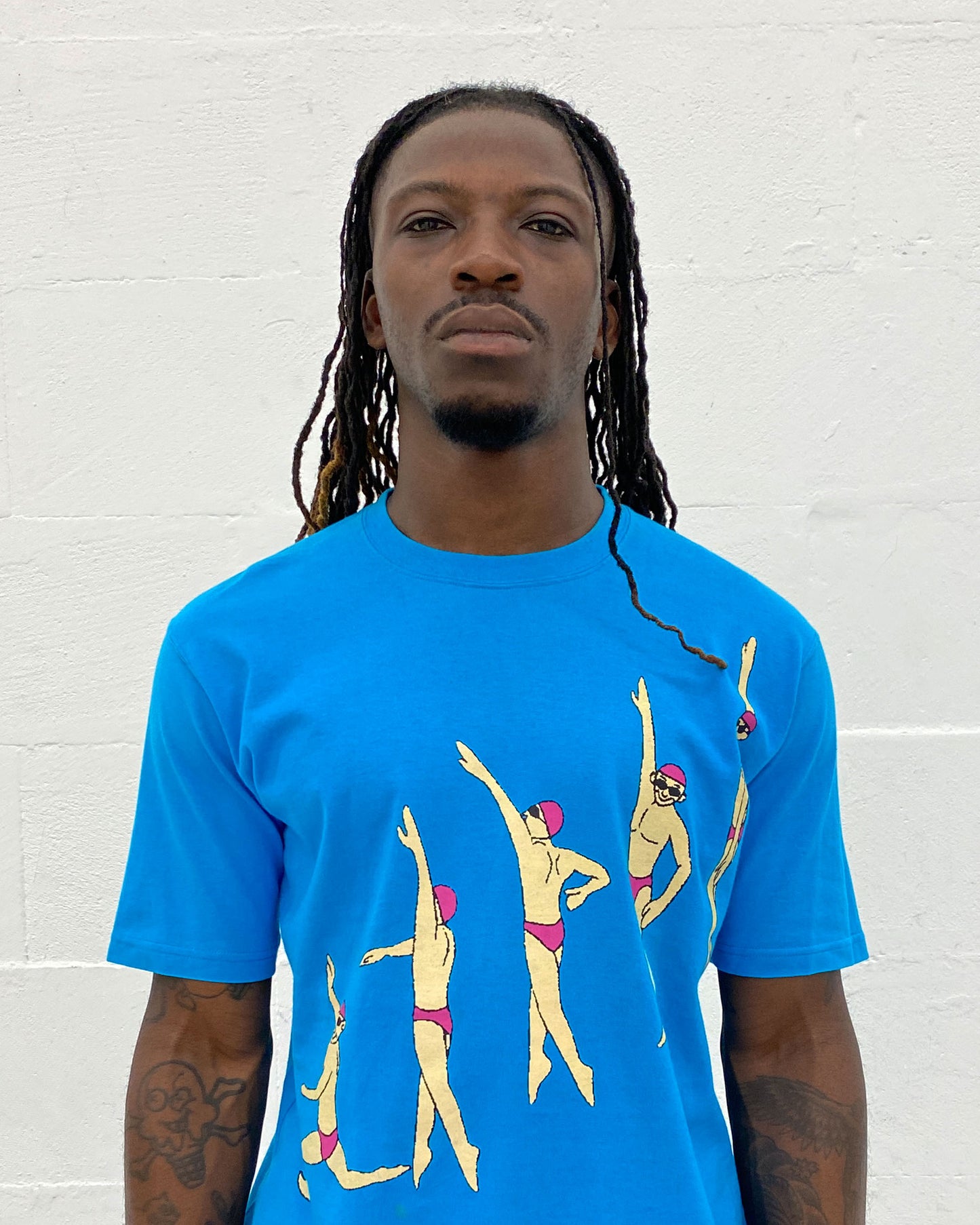 Issey Miyake AW1995 Swimmer T-Shirt Cyan