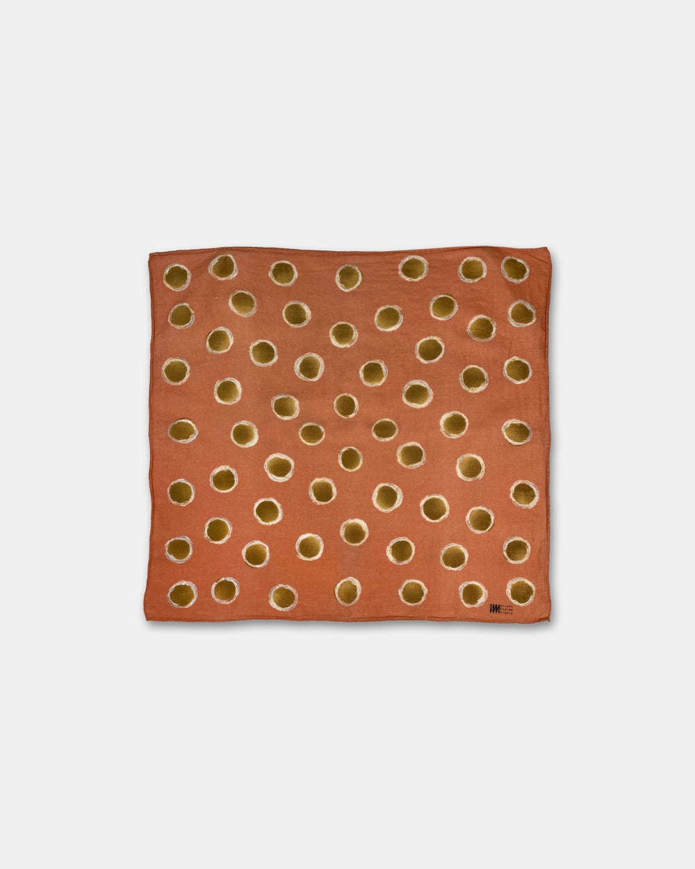 IM Miyake Design Studio 1980s Circles Cloth Orange