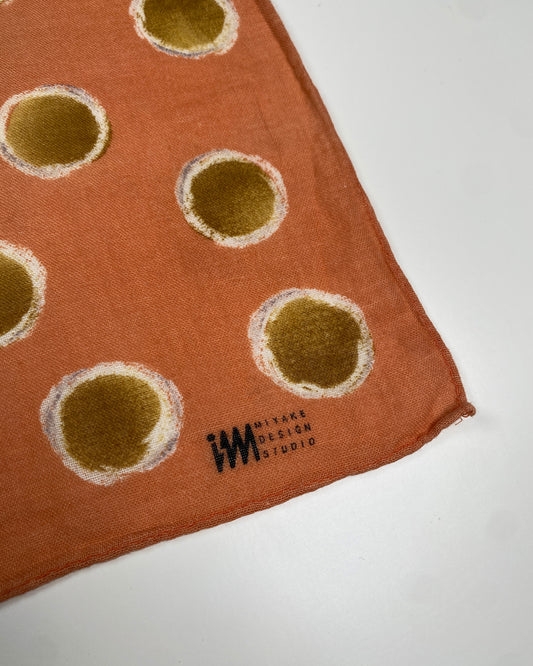 IM Miyake Design Studio 1980s Circles Cloth Orange