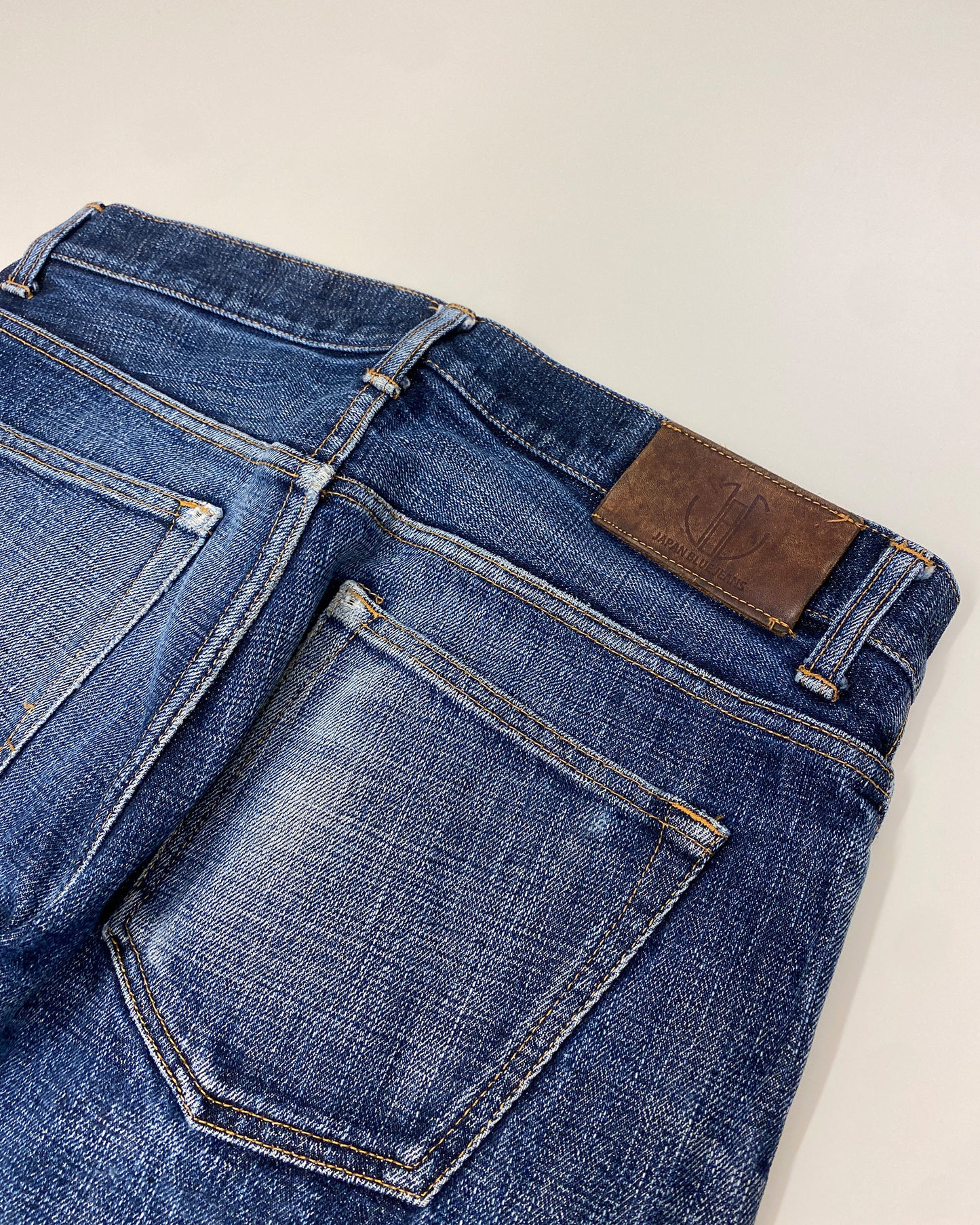 Japan Blue Jeans 2010s Faded Slim Fit Selvedge Denim Blue
