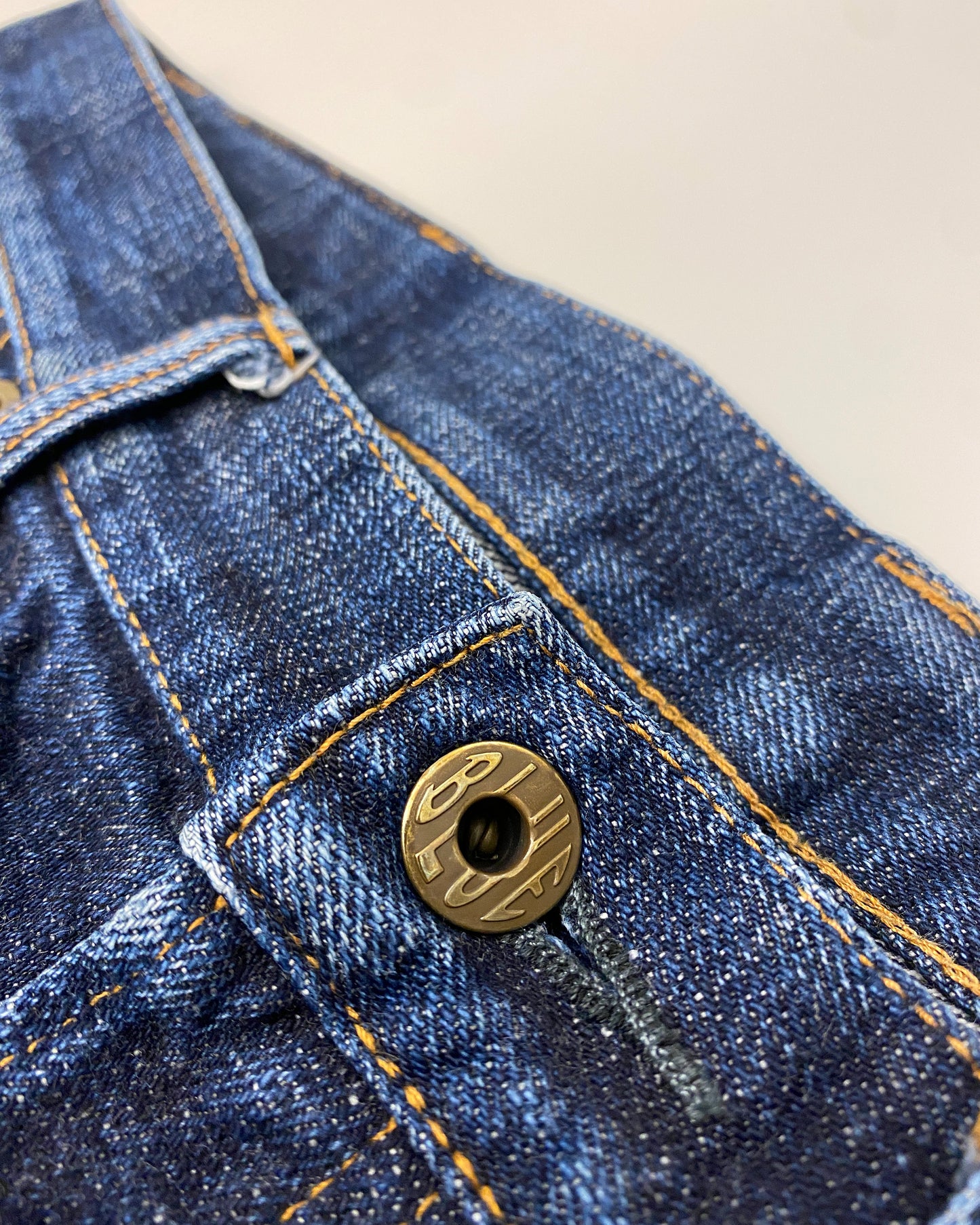 Japan Blue Jeans 2010s Faded Slim Fit Selvedge Denim Blue