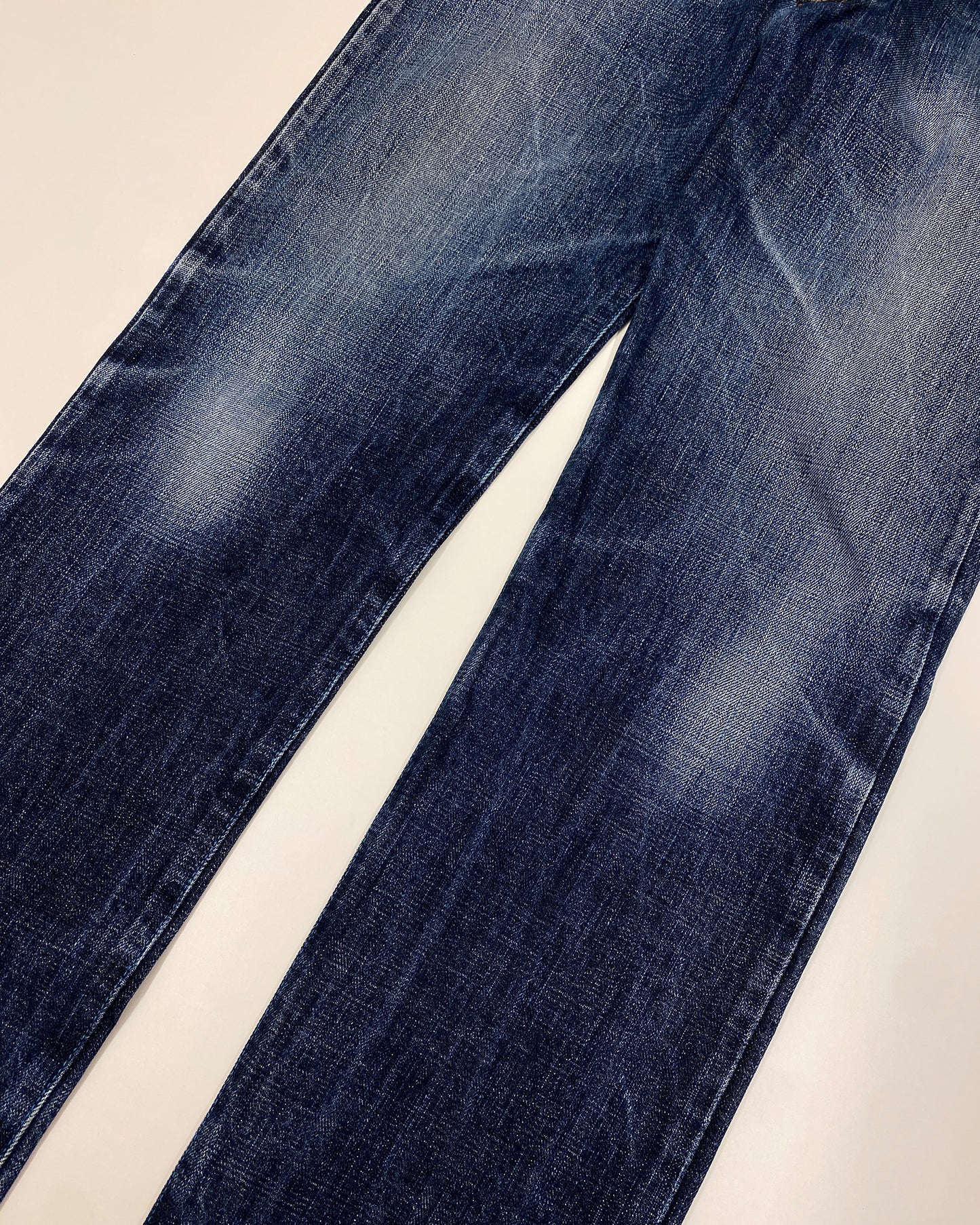 Japan Blue Jeans 2010s Faded Slim Fit Selvedge Denim Blue