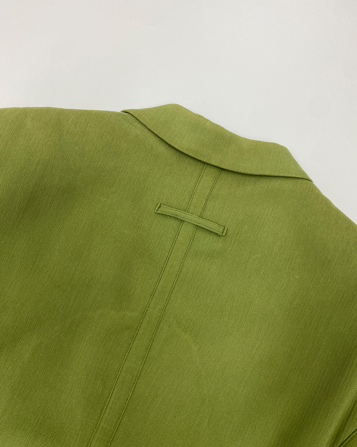 Jean Paul Gaultier Femme 1980s Faded Blazer Jacket Green