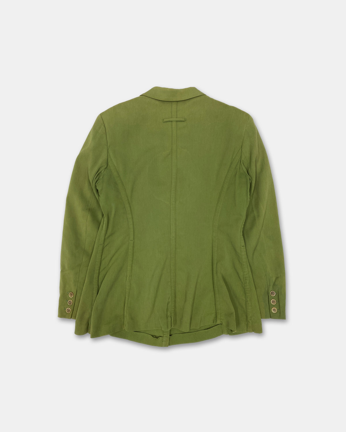 Jean Paul Gaultier Femme 1980s Faded Blazer Jacket Green