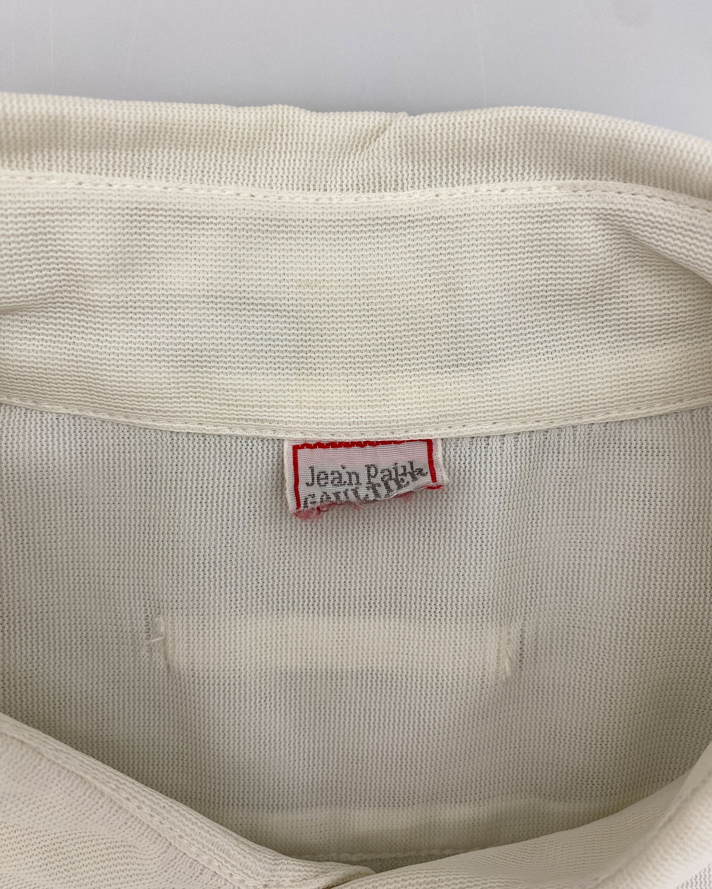 Jean Paul Gaultier Homme 1980s See Through Oversized Short Sleeve Shirt White