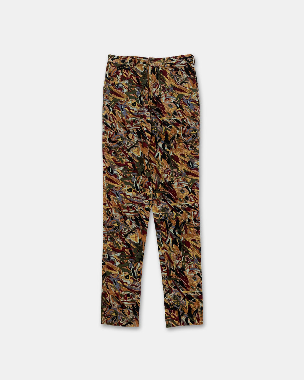 Jean Paul Gaultier Homme 1980s Abstract Art Pants Multicolor