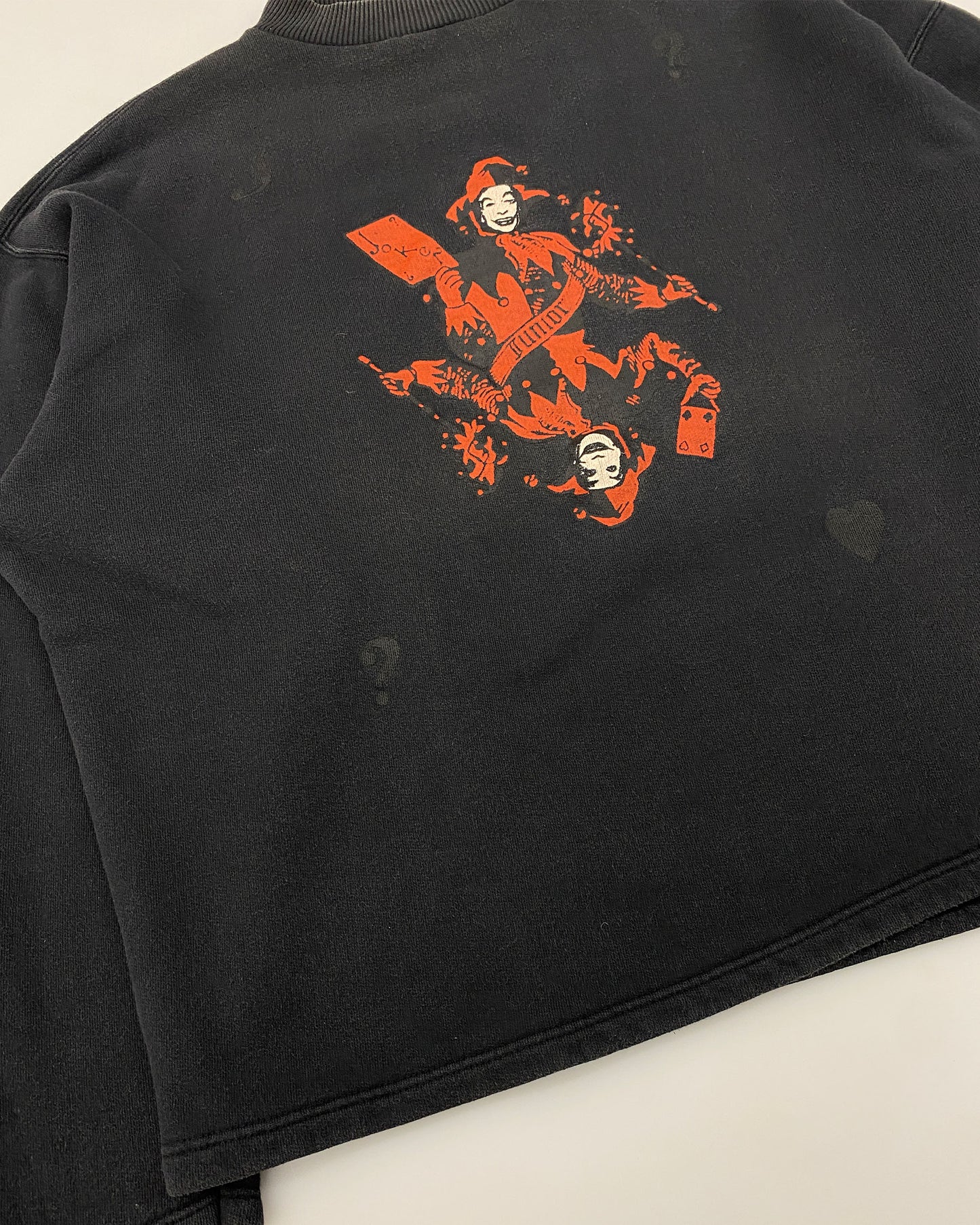 Gaultier Junior 1990s Joker Graphic Crewneck Black