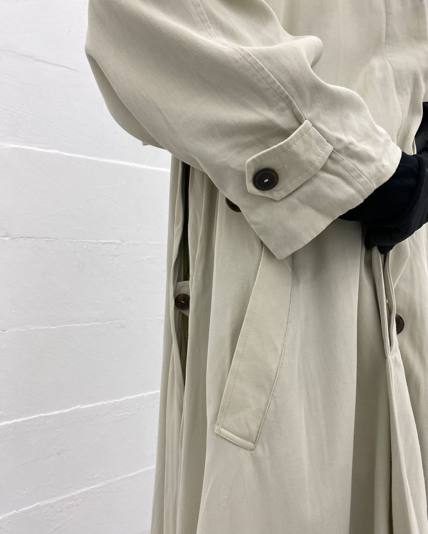 Jean Paul Gaultier Femme 1990s Ultra Floaty Coat Creme