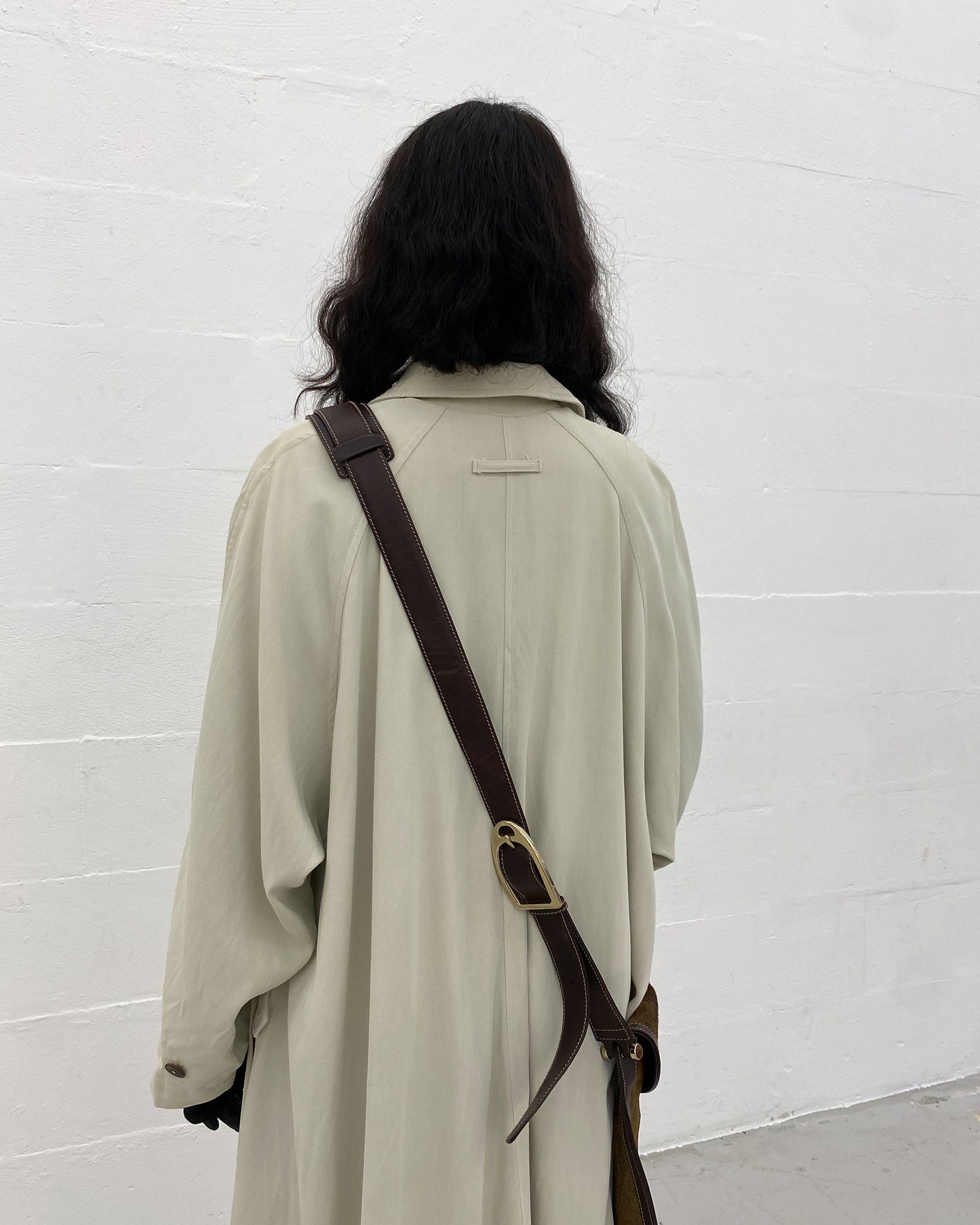 Gucci 2000s Pony Hair Leather Shoulder Messenger Bag Brown