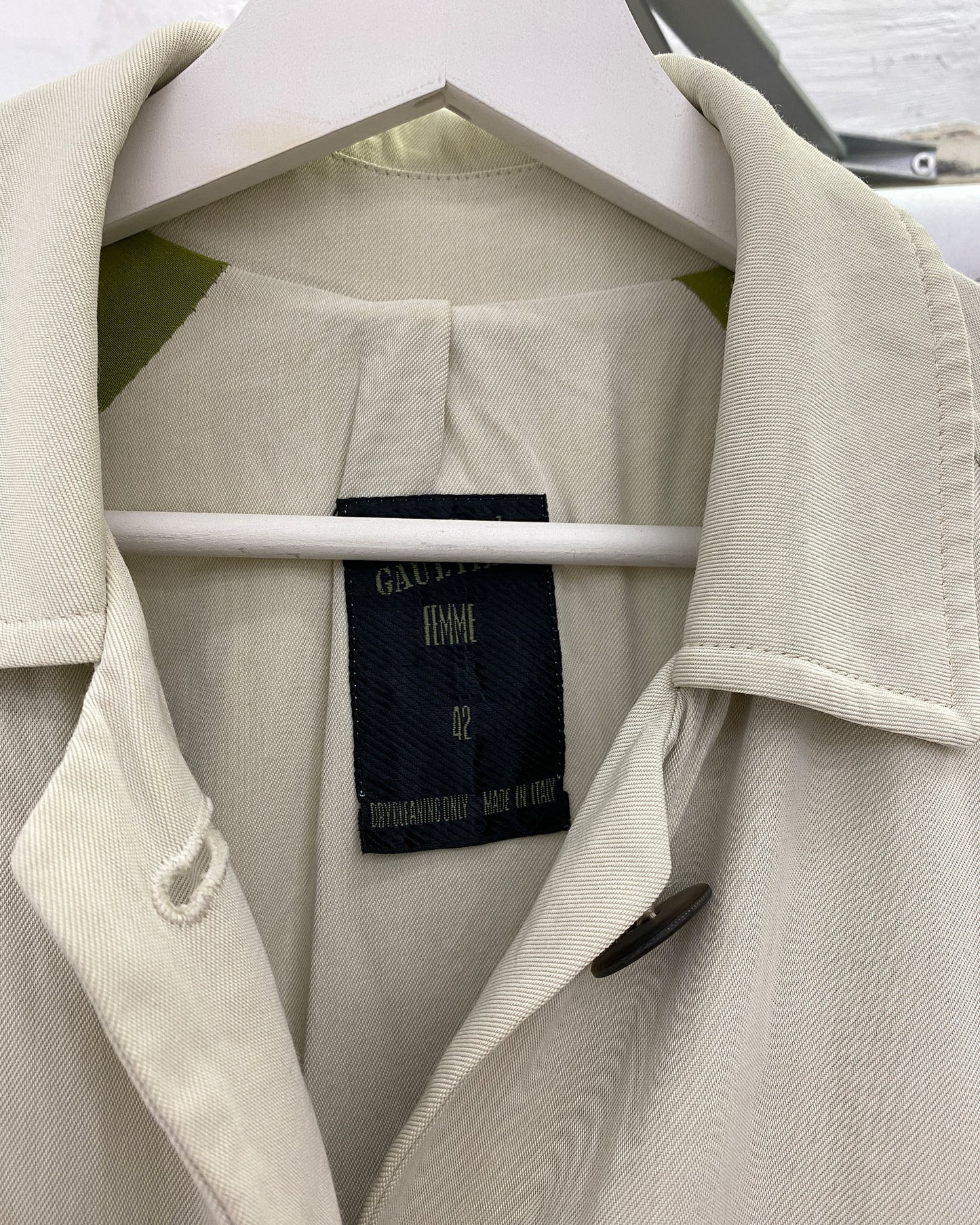 Jean Paul Gaultier Femme 1990s Ultra Floaty Coat Creme