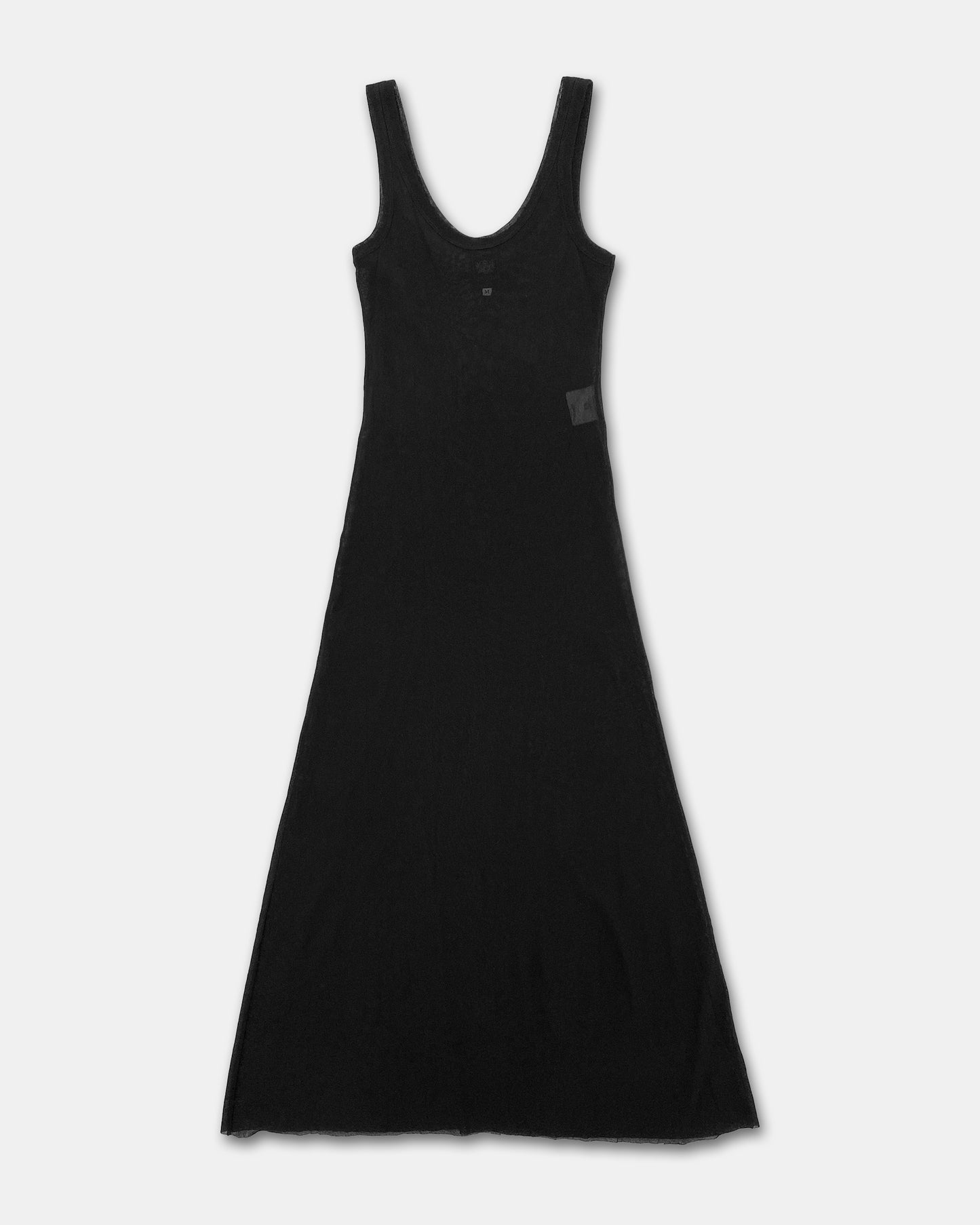 Jean Paul Gaultier Maille Classique 1990s Mesh Tank Dress Black