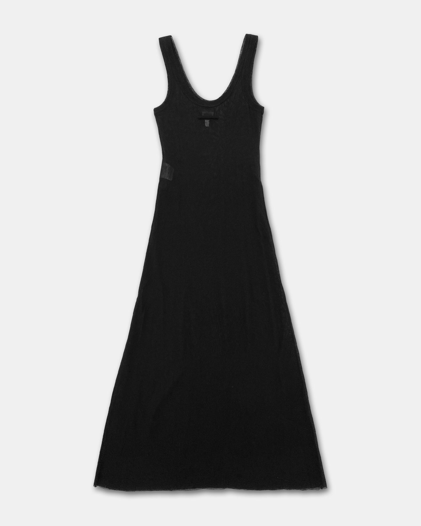 Jean Paul Gaultier Maille Classique 1990s Mesh Tank Dress Black