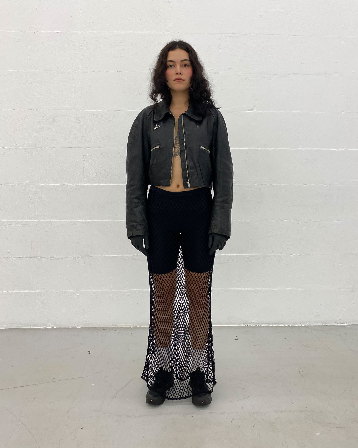 Jean Paul Gaultier Femme 1990s Fishnet Skirt Black
