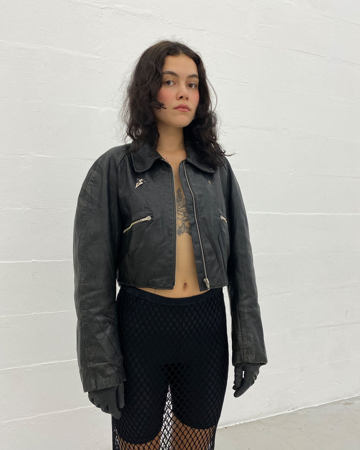 Jean Paul Gaultier Femme 1990s Fishnet Skirt Black