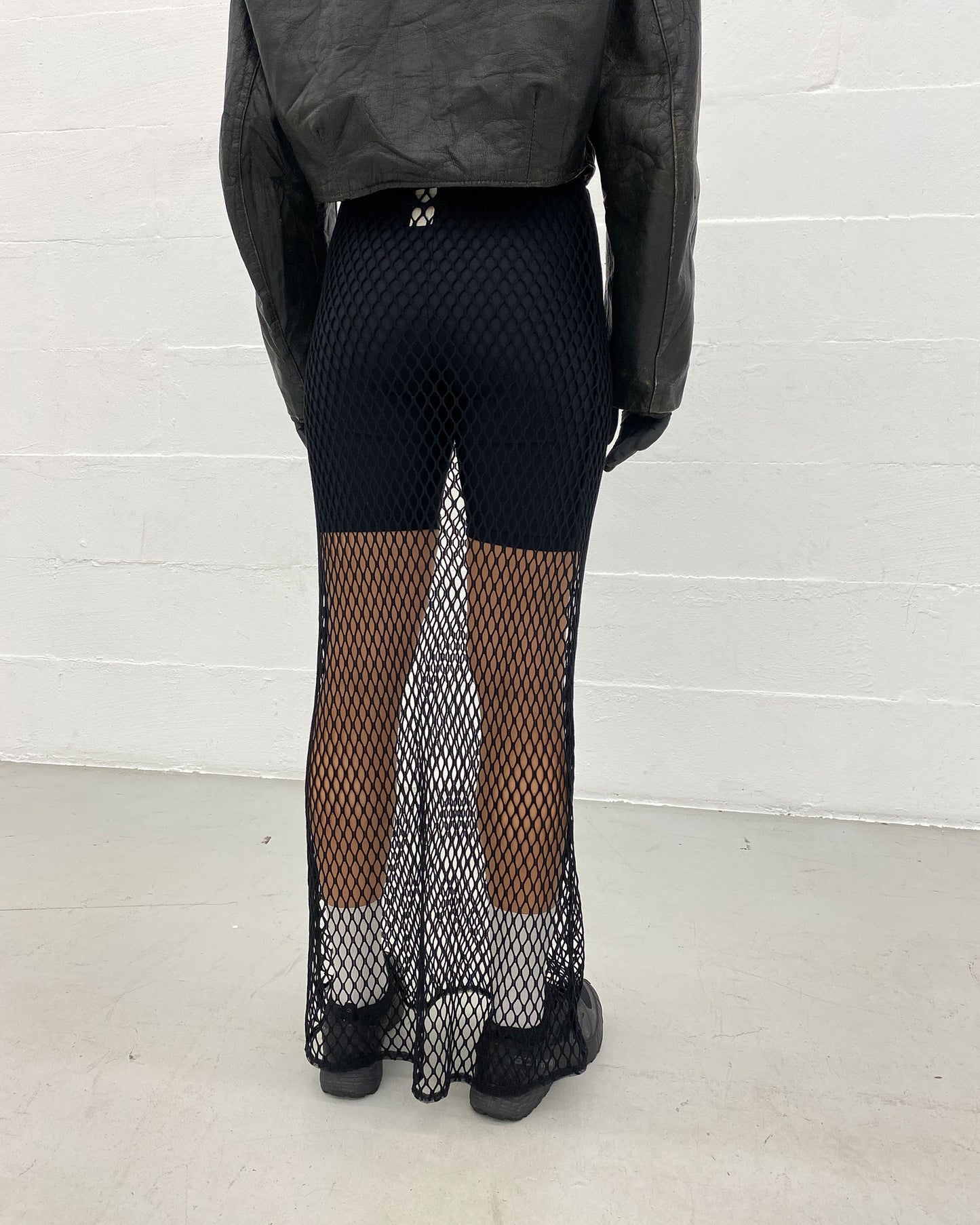 Jean Paul Gaultier Femme 1990s Fishnet Skirt Black