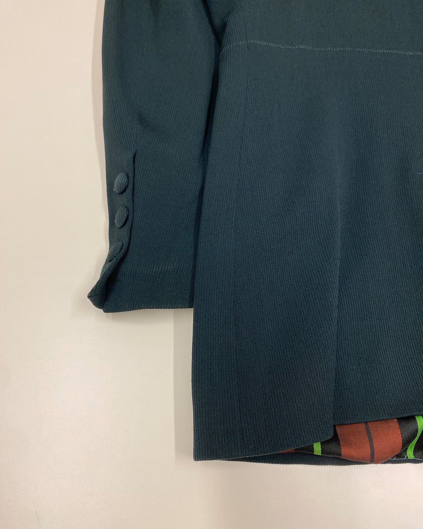 Jean Paul Gaultier Homme 1990s Structured Blazer Jacket Dark Green