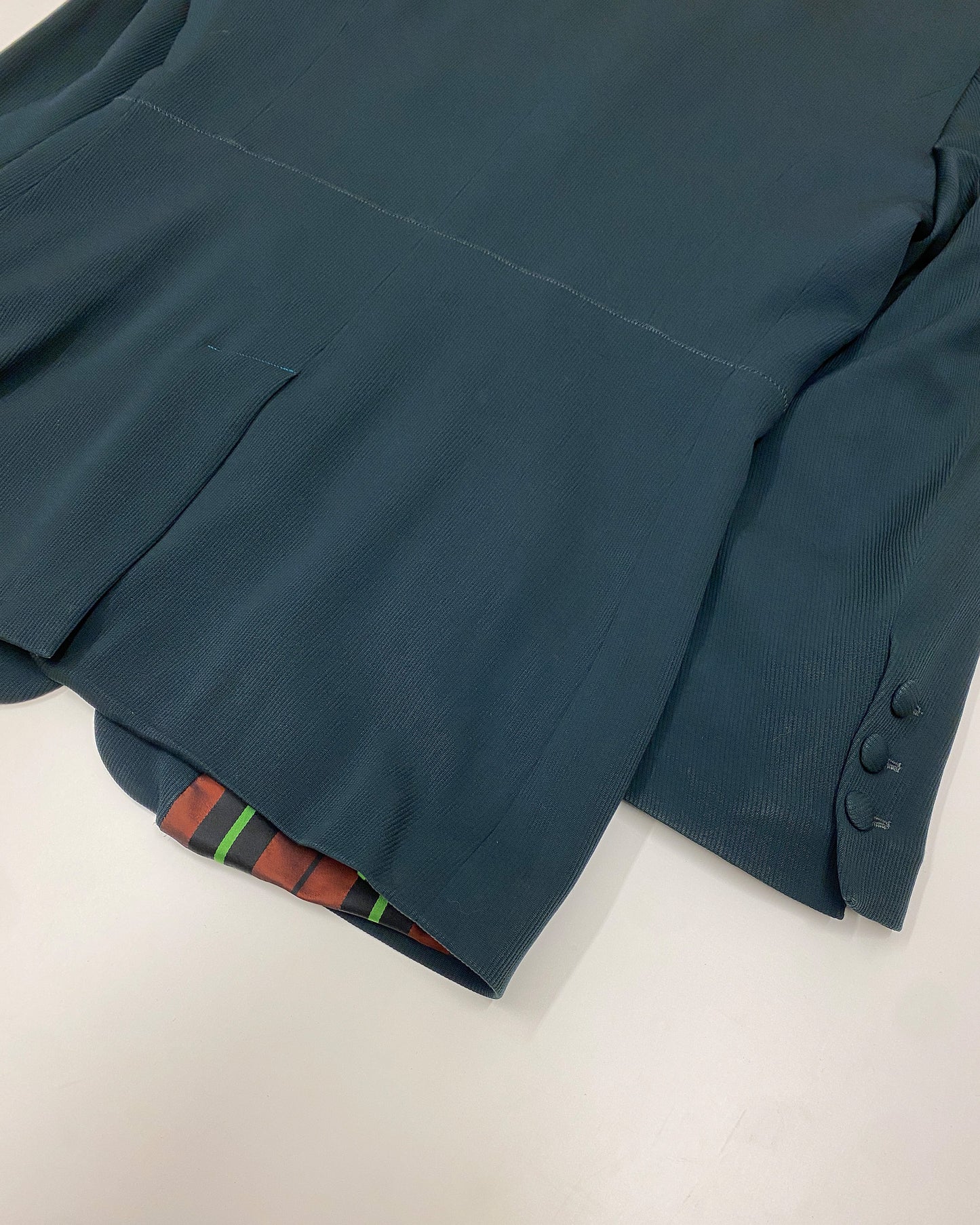 Jean Paul Gaultier Homme 1990s Structured Blazer Jacket Dark Green