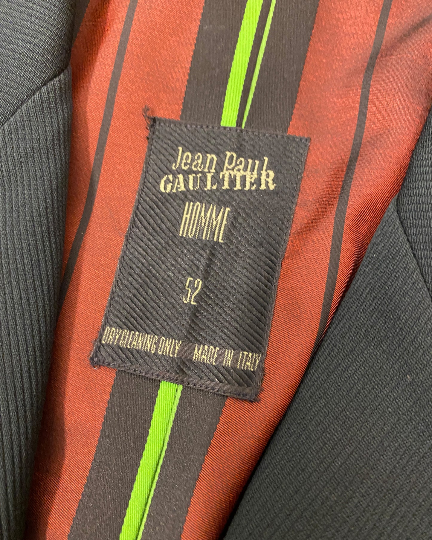 Jean Paul Gaultier Homme 1990s Structured Blazer Jacket Dark Green