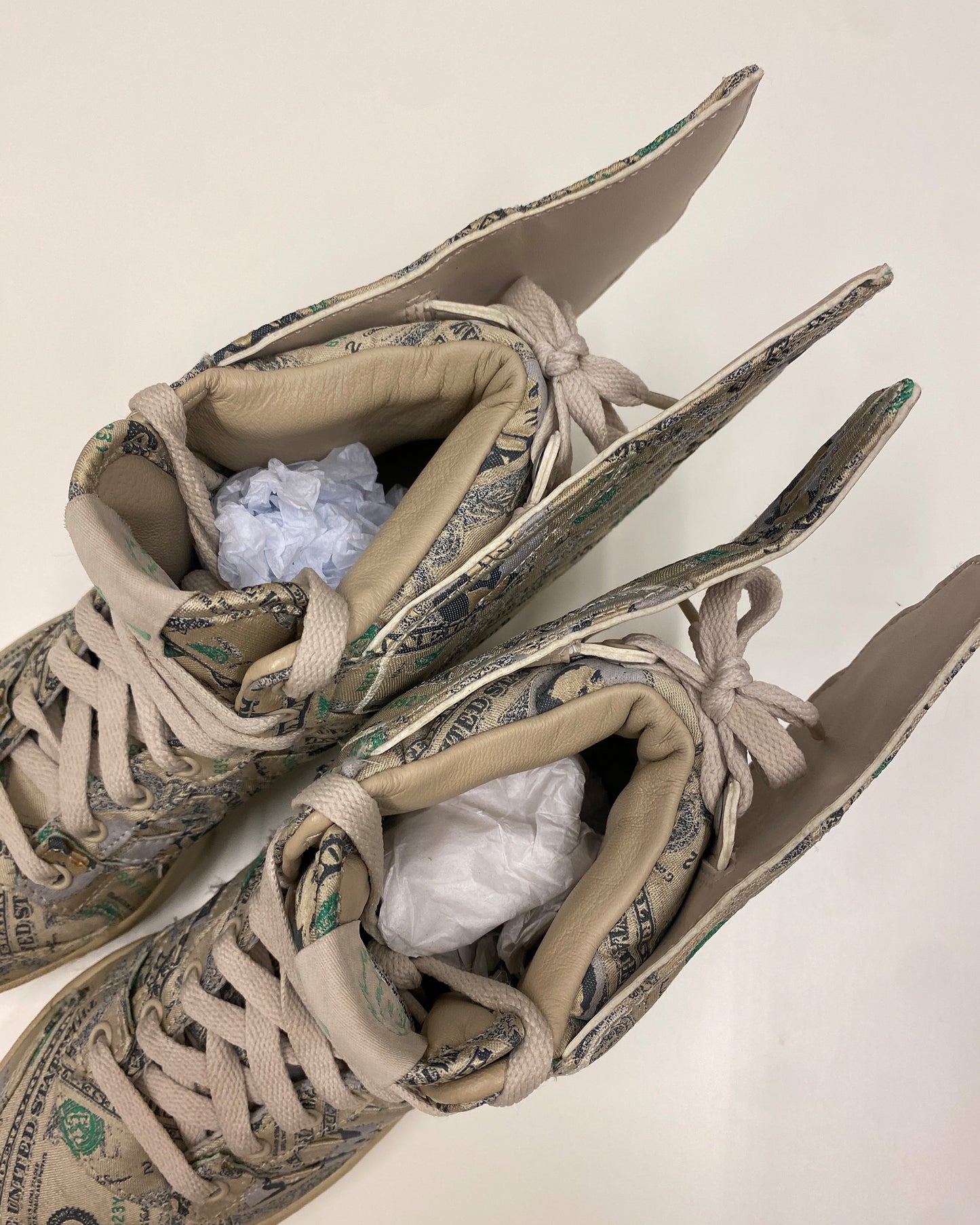 Jeremy Scott x Adidas 2013 JS Wings 2.0 Money Sneaker Beige