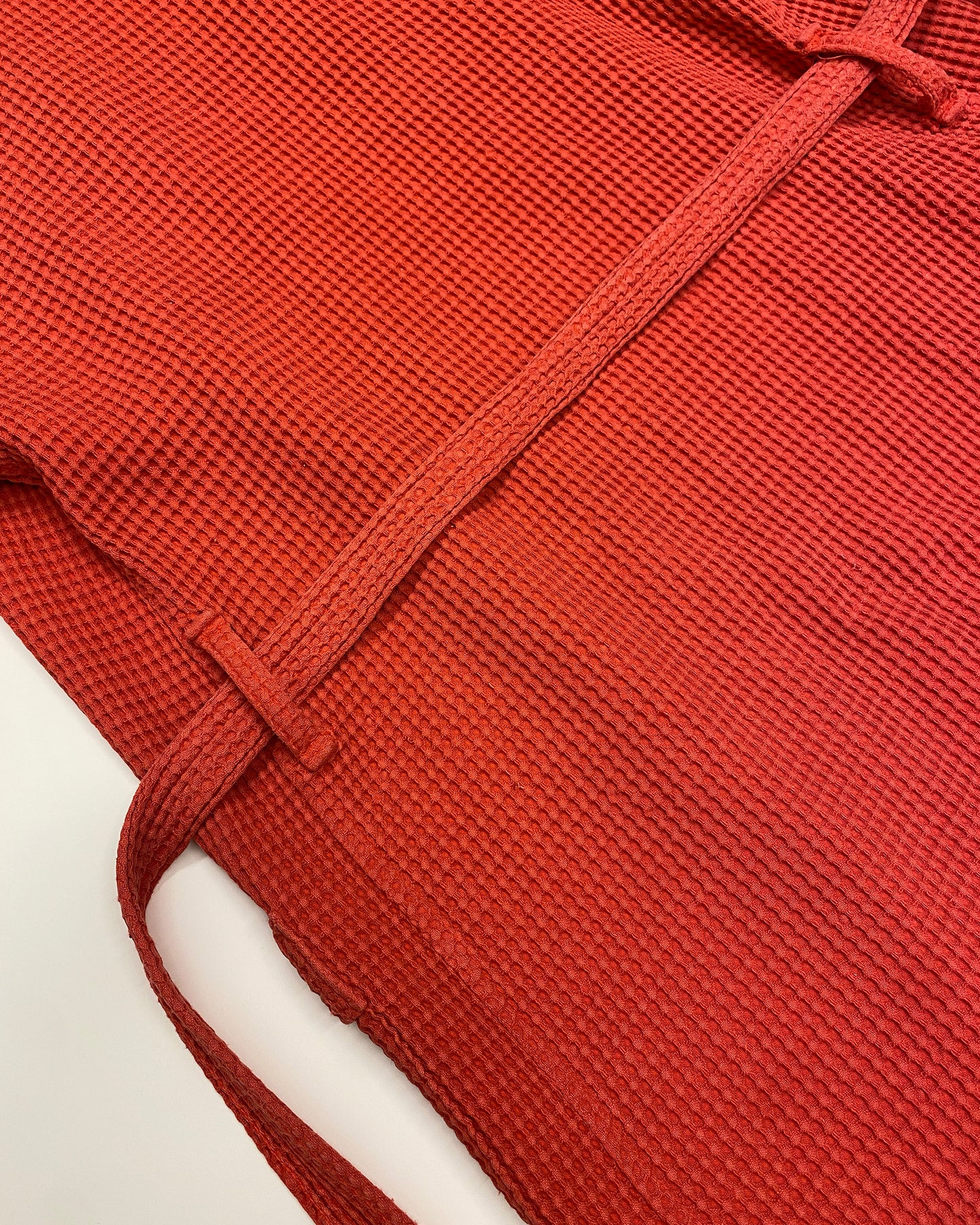 Jil Sander 1990s Cotton Bathorbe Coat Red