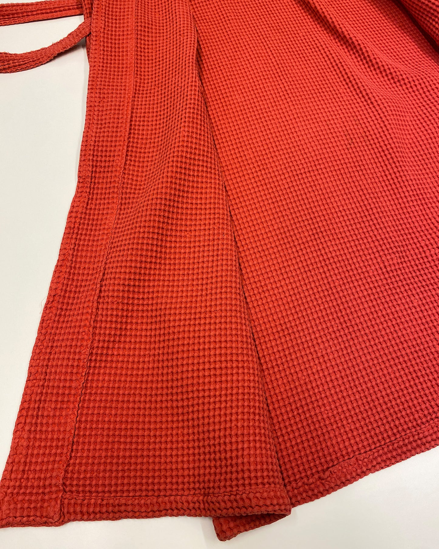 Jil Sander 1990s Cotton Bathorbe Coat Red