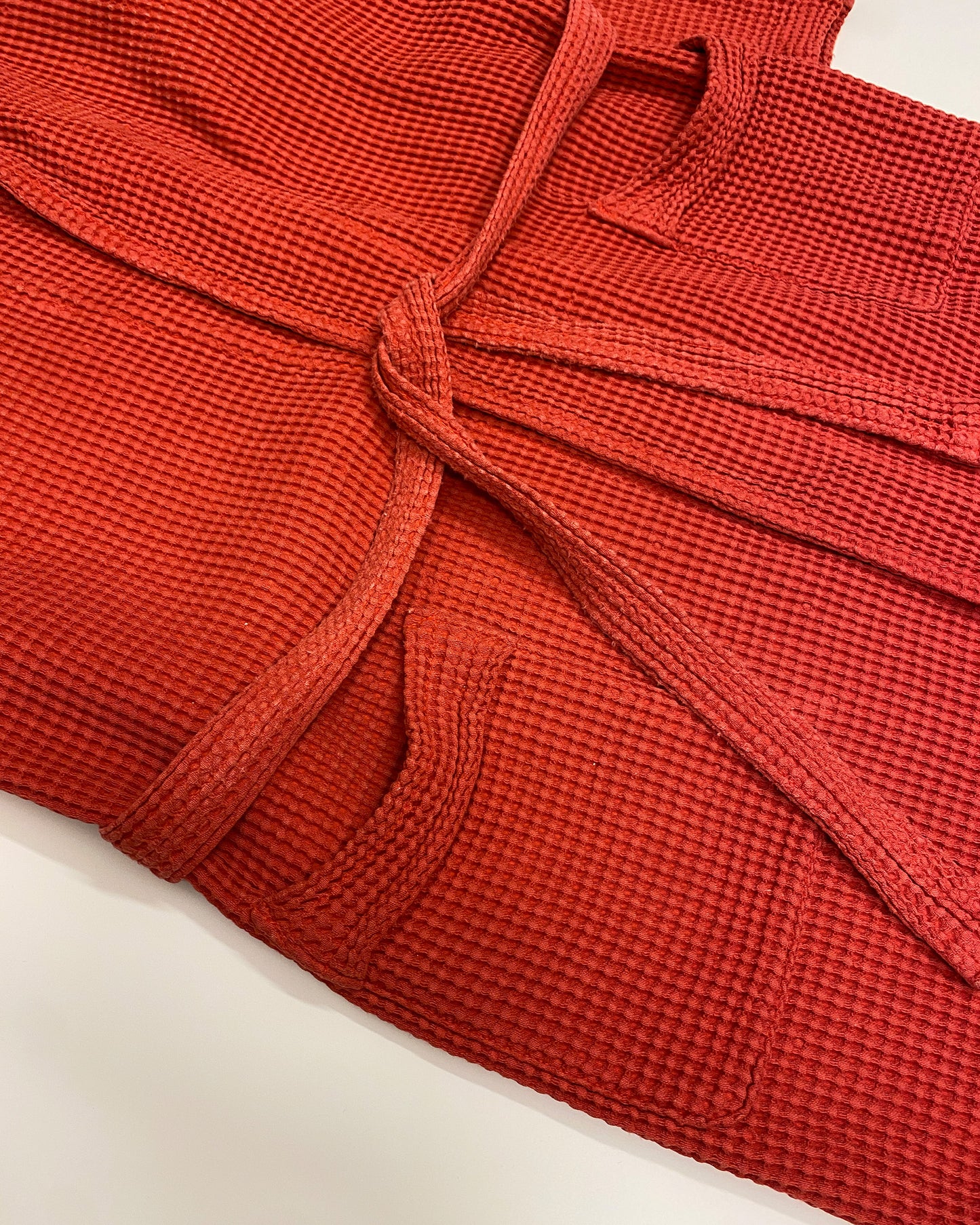 Jil Sander 1990s Cotton Bathorbe Coat Red