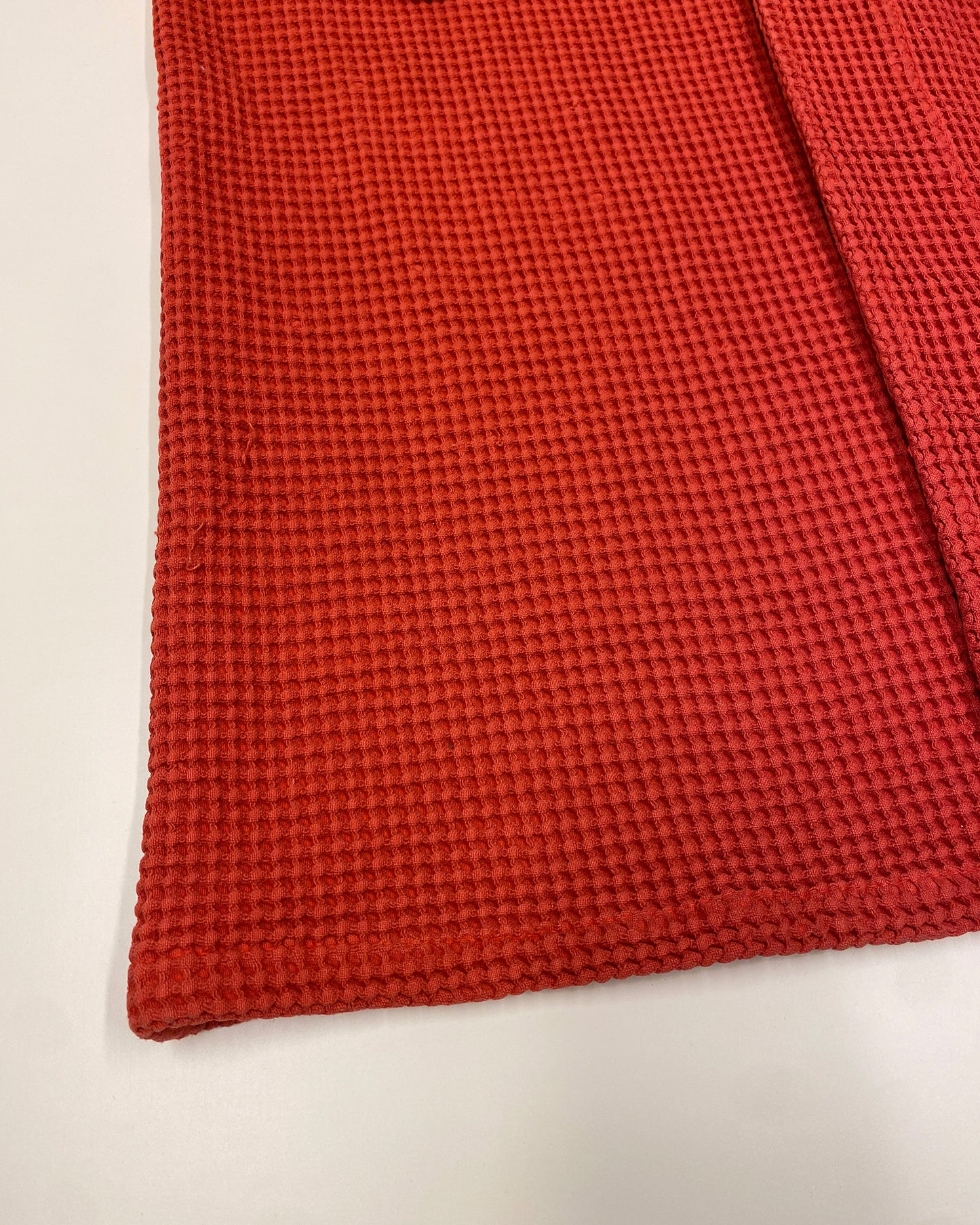 Jil Sander 1990s Cotton Bathorbe Coat Red
