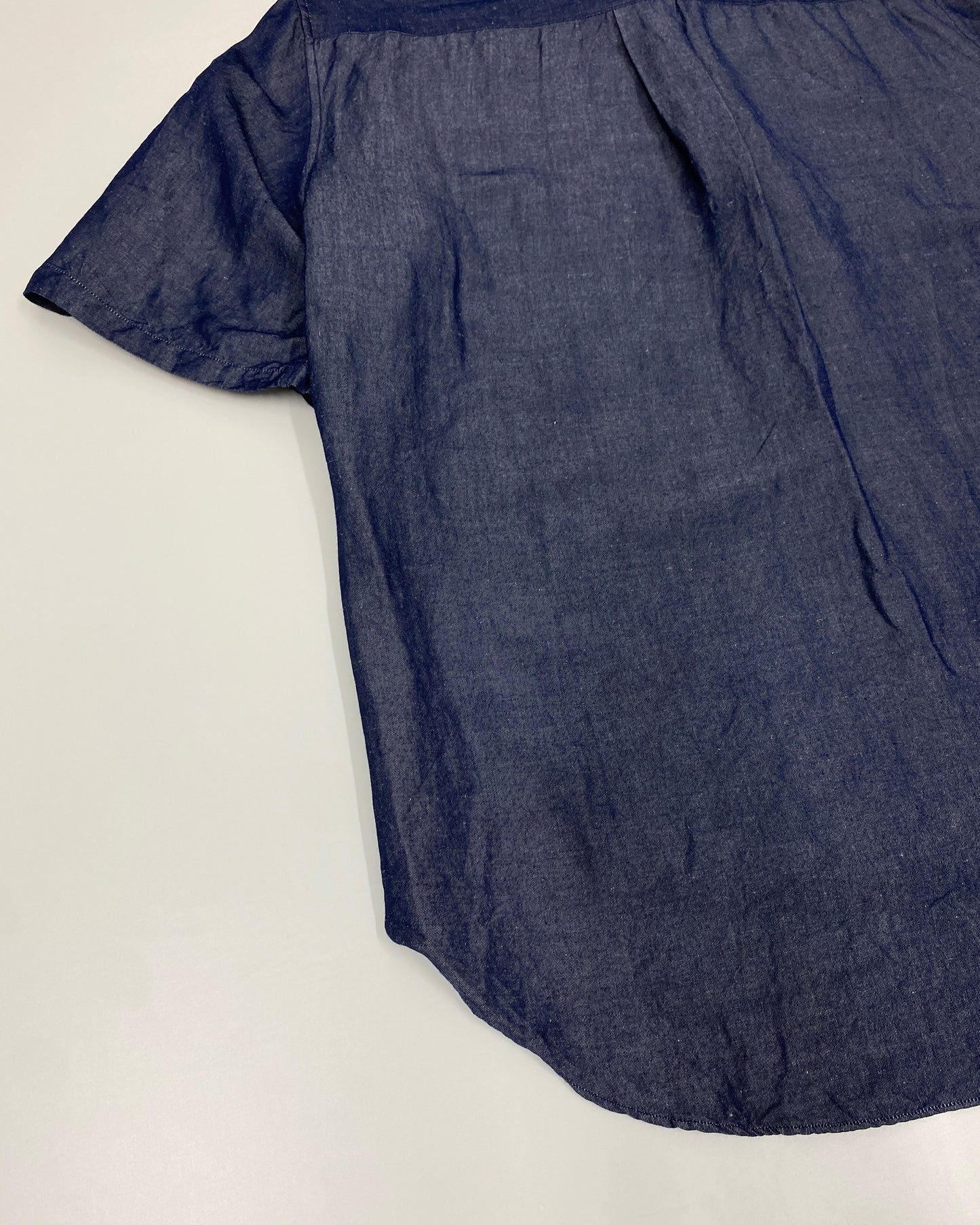 Jil Sander 2010s Ramie Relaxed Fit Blouse Top Blue