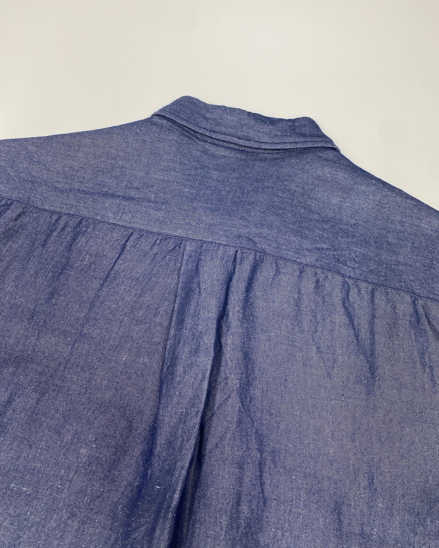 Jil Sander 2010s Ramie Relaxed Fit Blouse Top Blue